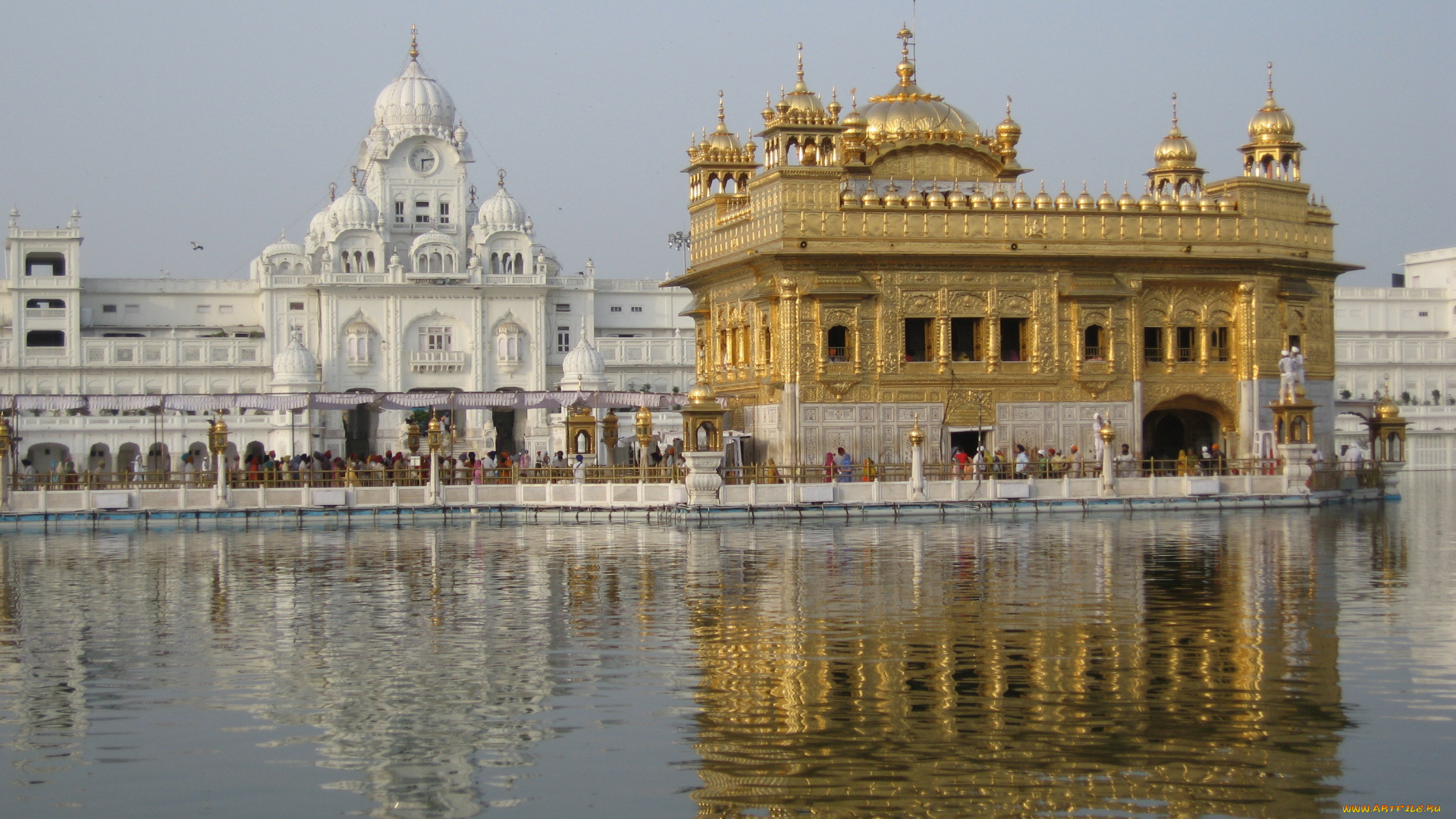 города, буддистские, другие, храмы, golden, temple, amirstsar, hindu, india