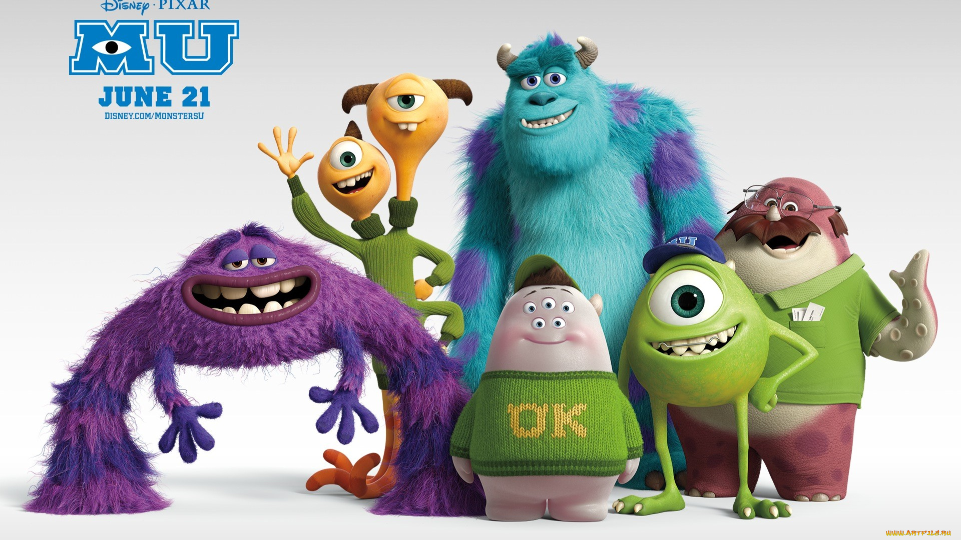 monsters, university, мультфильмы, университет, монстров