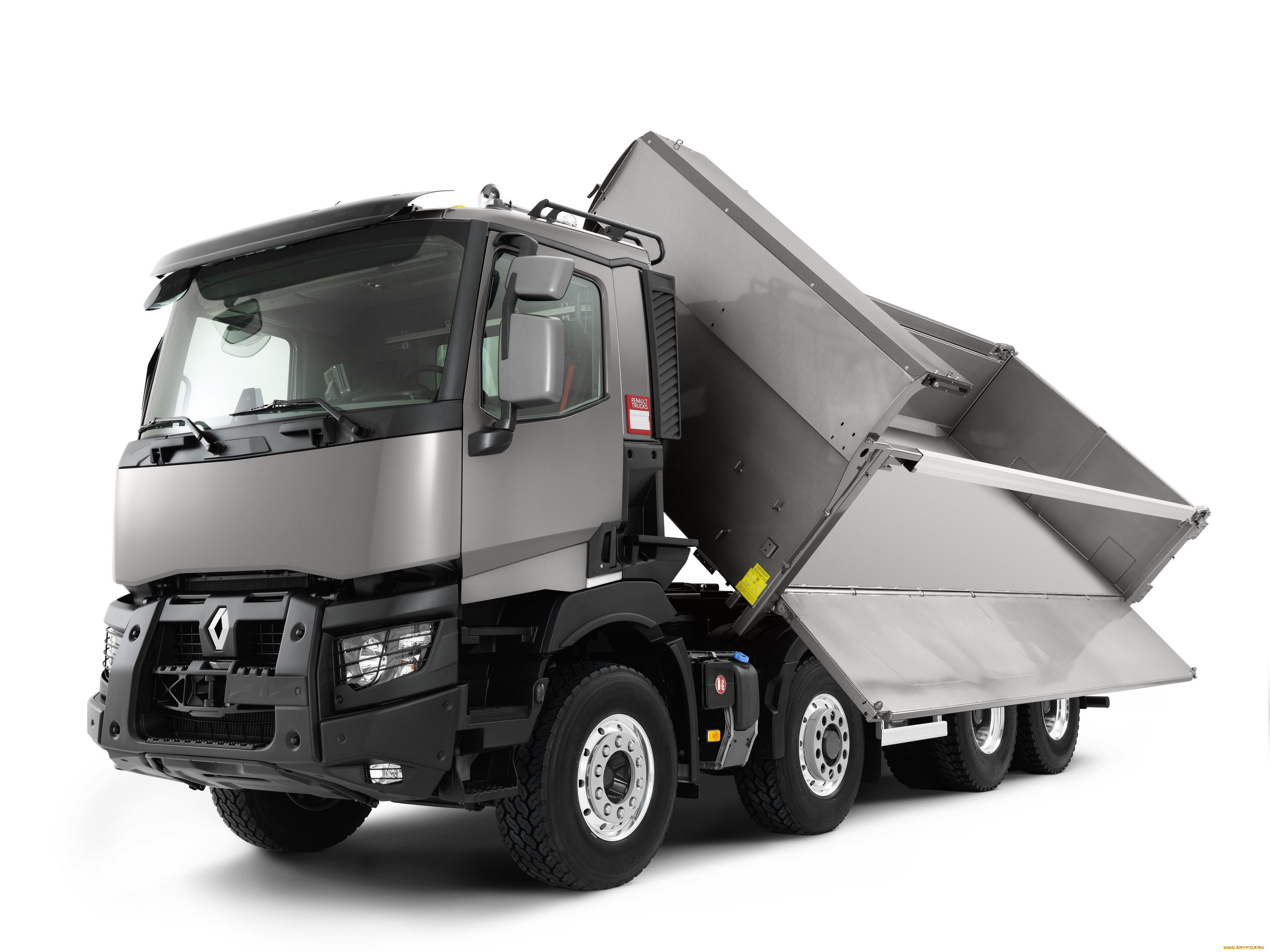 автомобили, renault, trucks, cif, c, 440, rigid, day, cab, with, renault, bennes, tipper, body