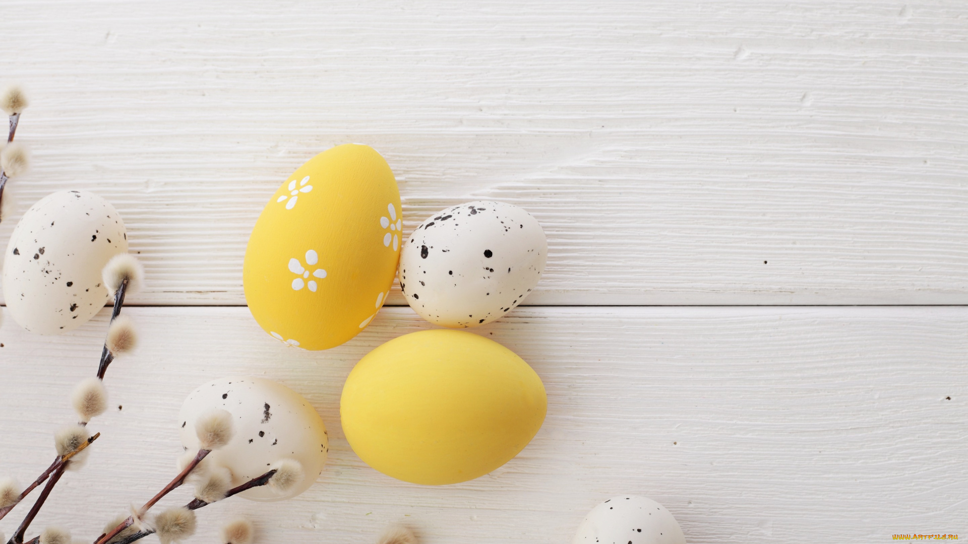 праздничные, пасха, happy, spring, decoration, верба, wood, easter, яйца, крашеные, eggs