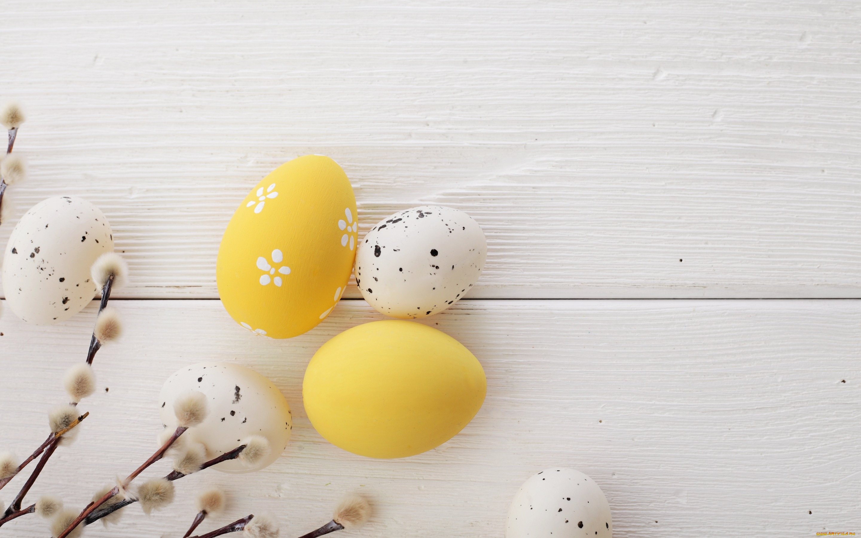 праздничные, пасха, happy, spring, decoration, верба, wood, easter, яйца, крашеные, eggs