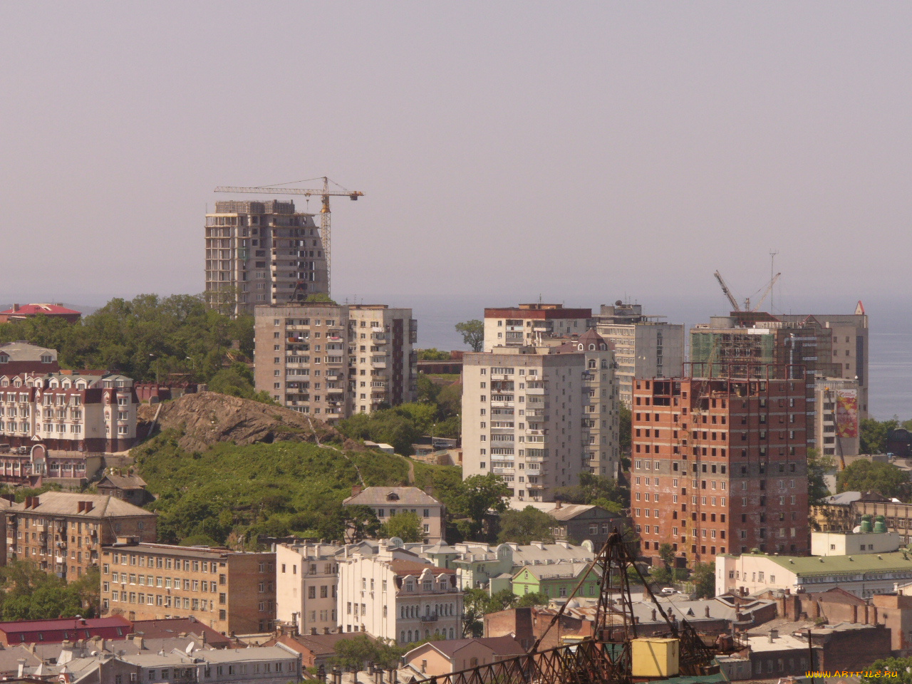 владивосток, города, панорамы