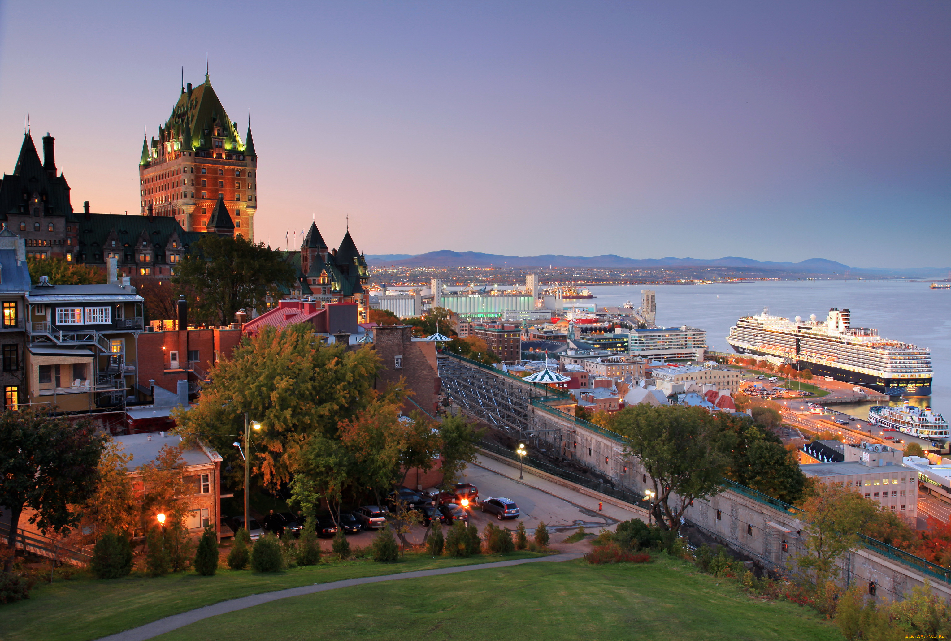 quebec, canada, города, улицы, площади, набережные, дома, море, побережье