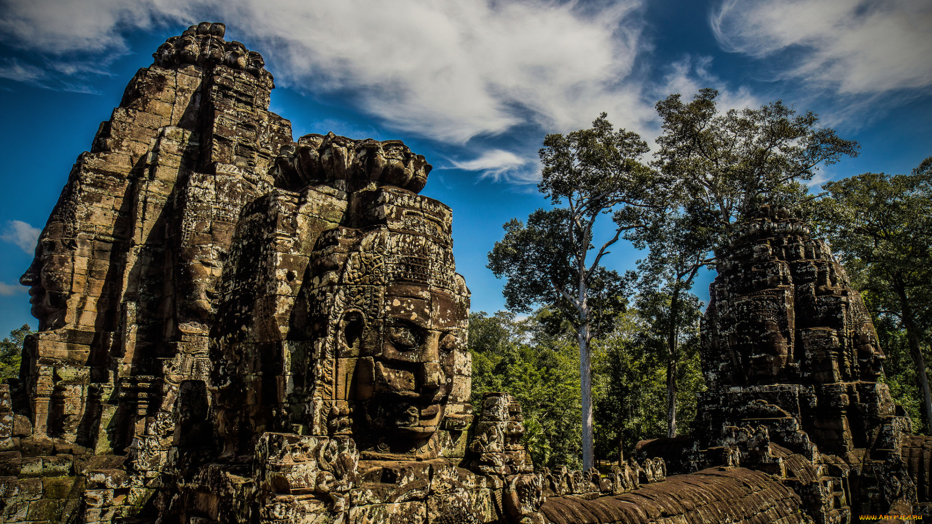cambodia, города, -, исторические, , архитектурные, памятники, история, религия