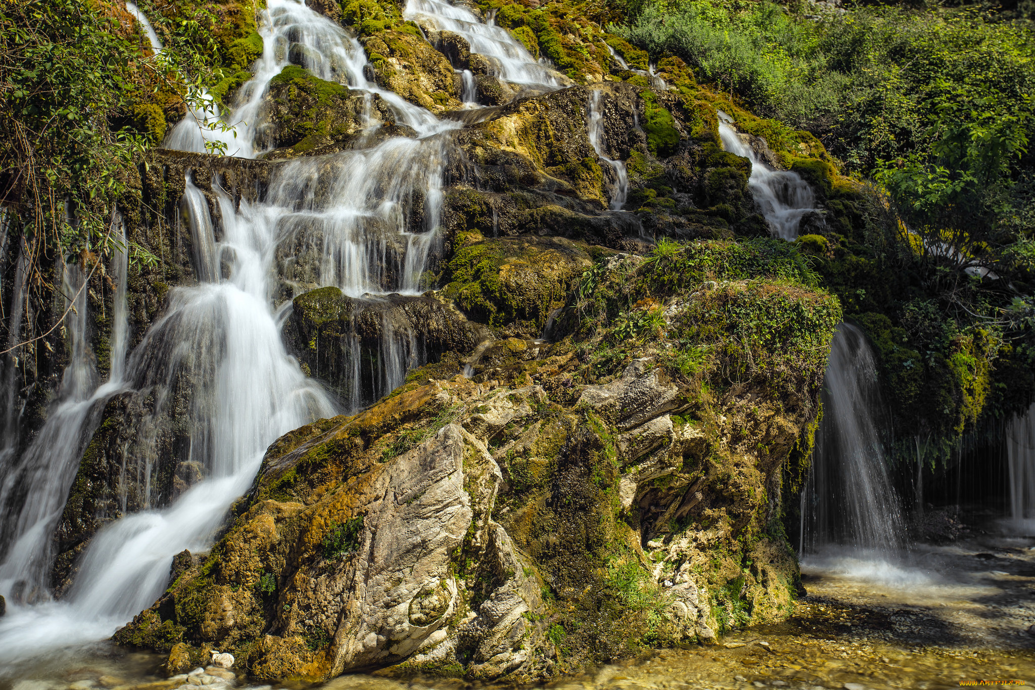 природа, водопады, простор