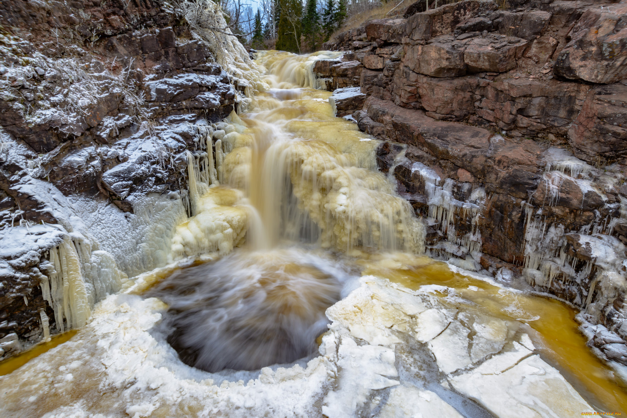 природа, водопады, простор