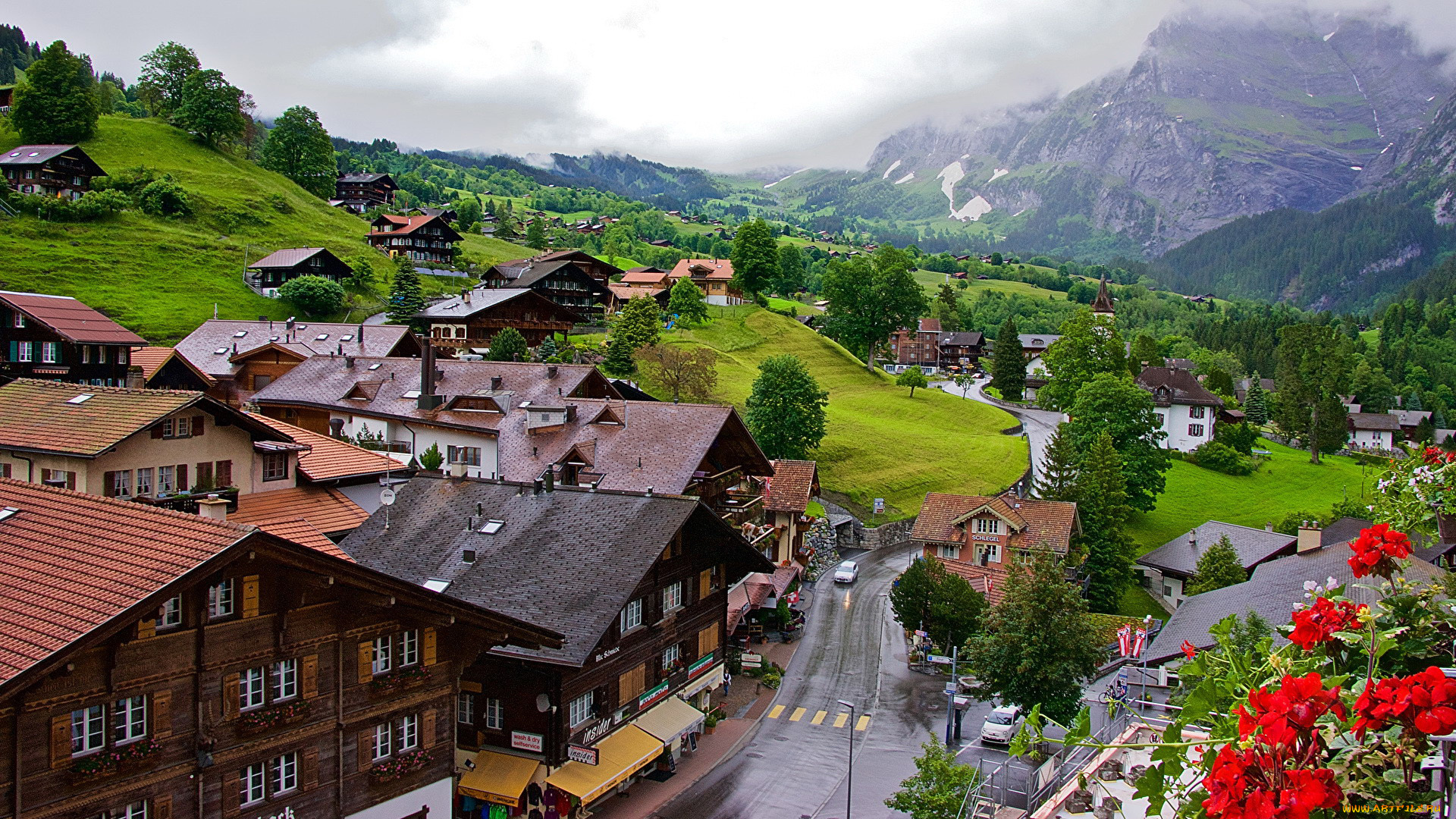 швейцария, города, -, панорамы