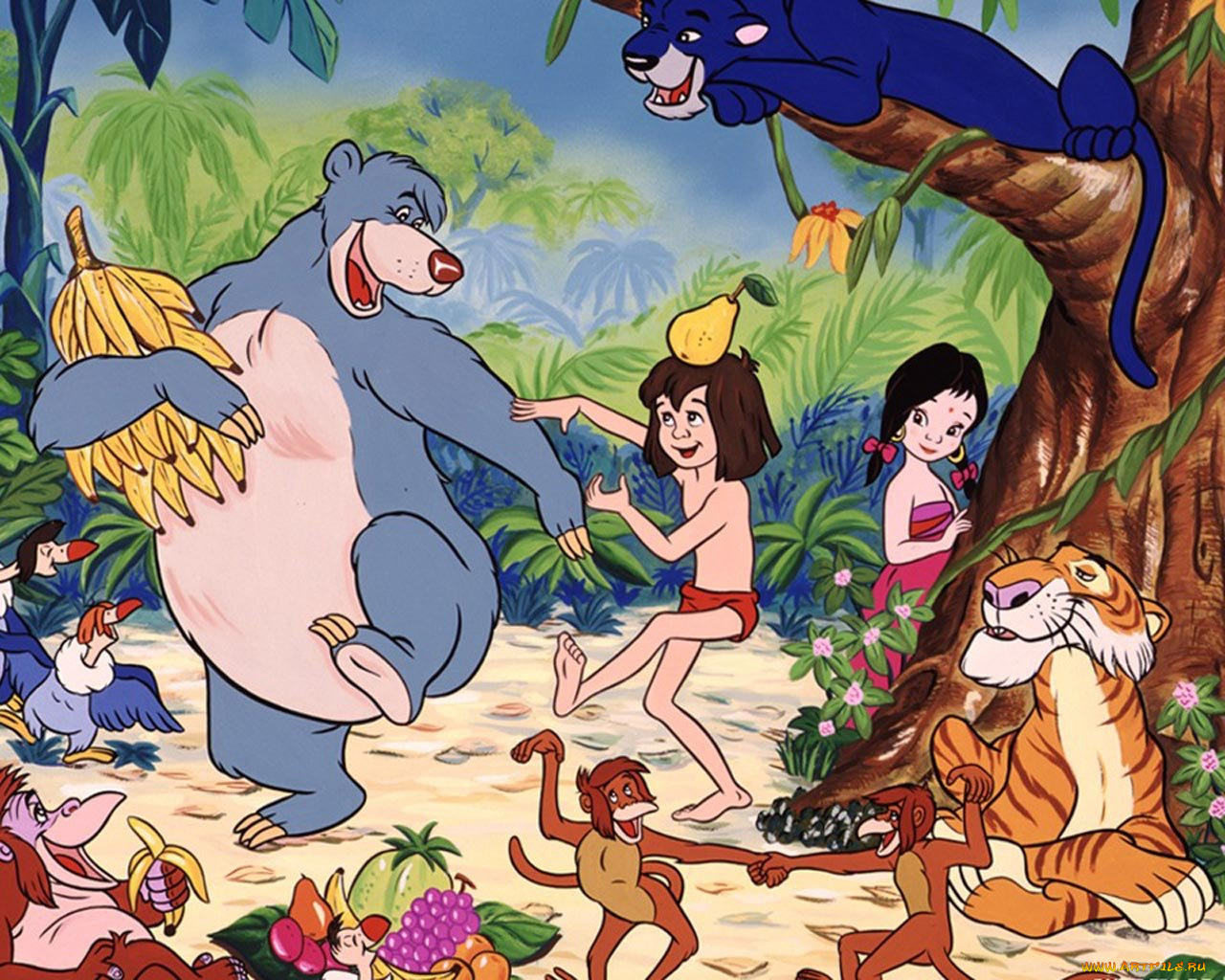 мультфильмы, the, jungle, book