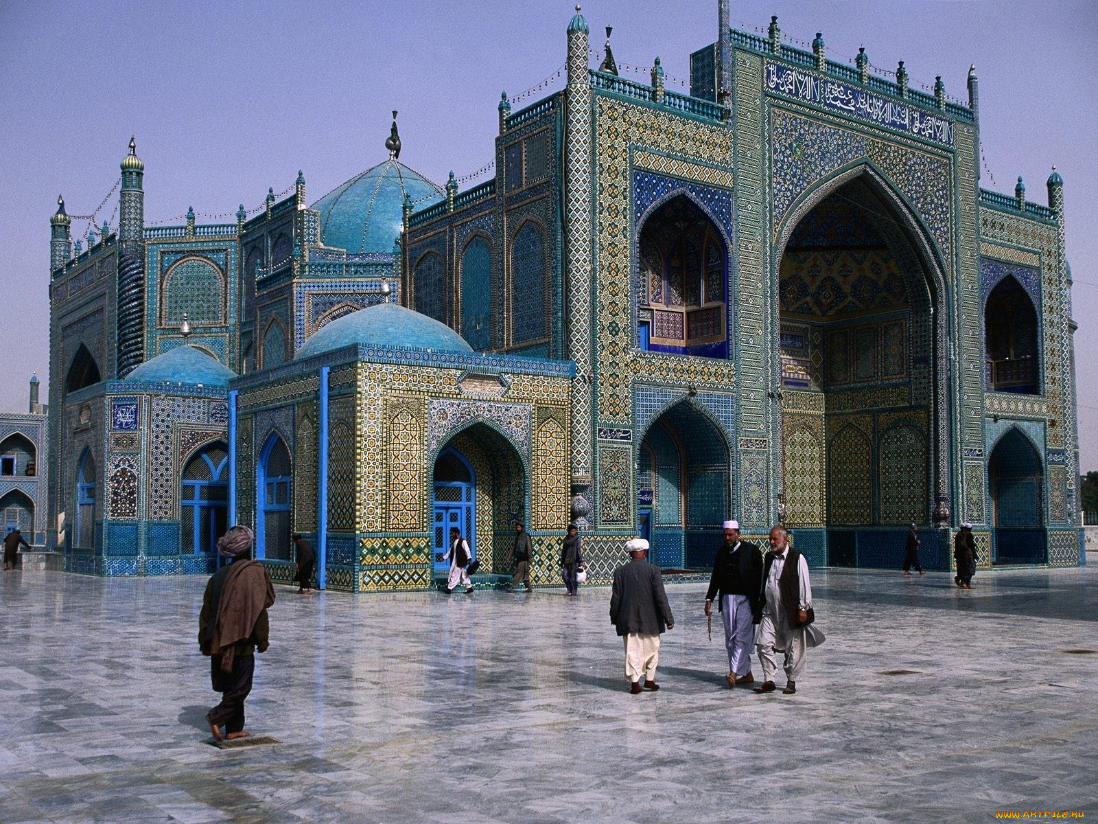 shrine, of, hazrat, ali, mazar, sharif, balkh, afghanistan, города, мечети, медресе