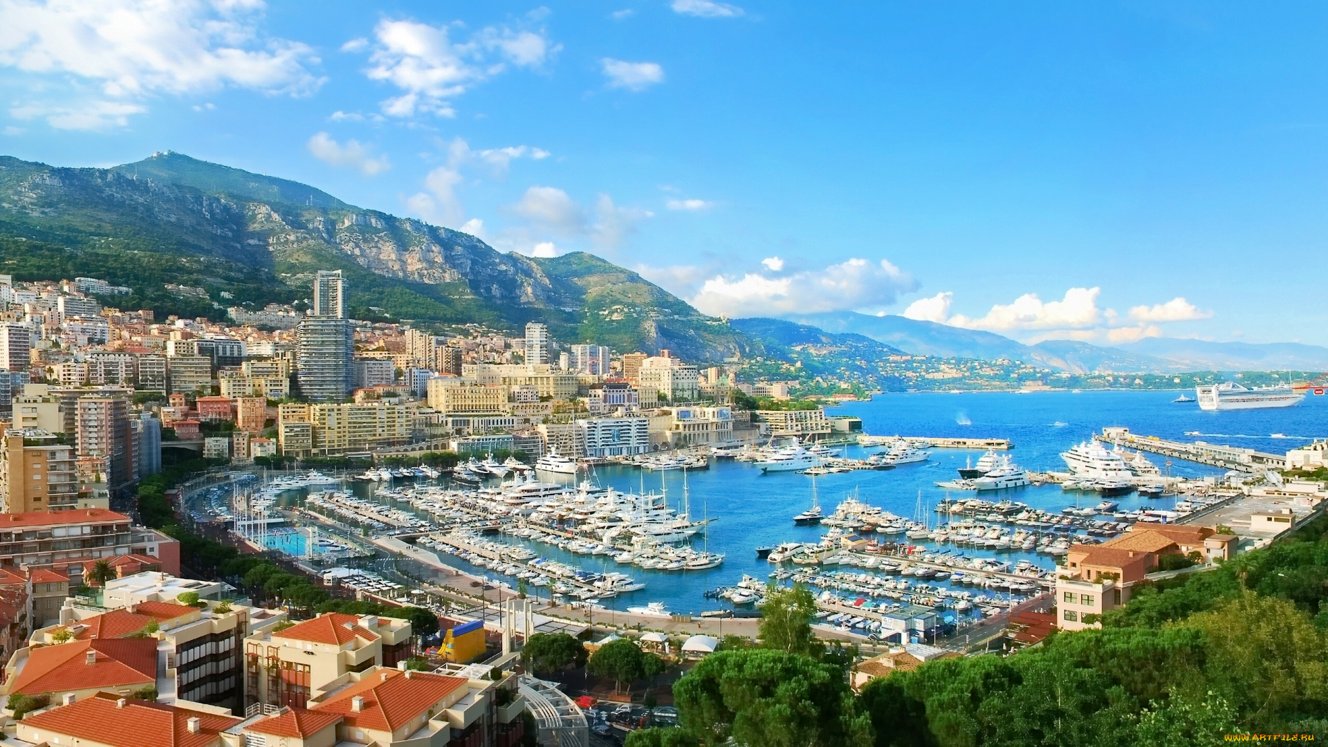 la, condamine, , monaco, города, -, панорамы, порт, гавань, бухта, лигурийское, море, монако, ла-кондамин, ligurian, sea, monaco, la, condamine, катера, яхты, горы, побережье, здания, панорама