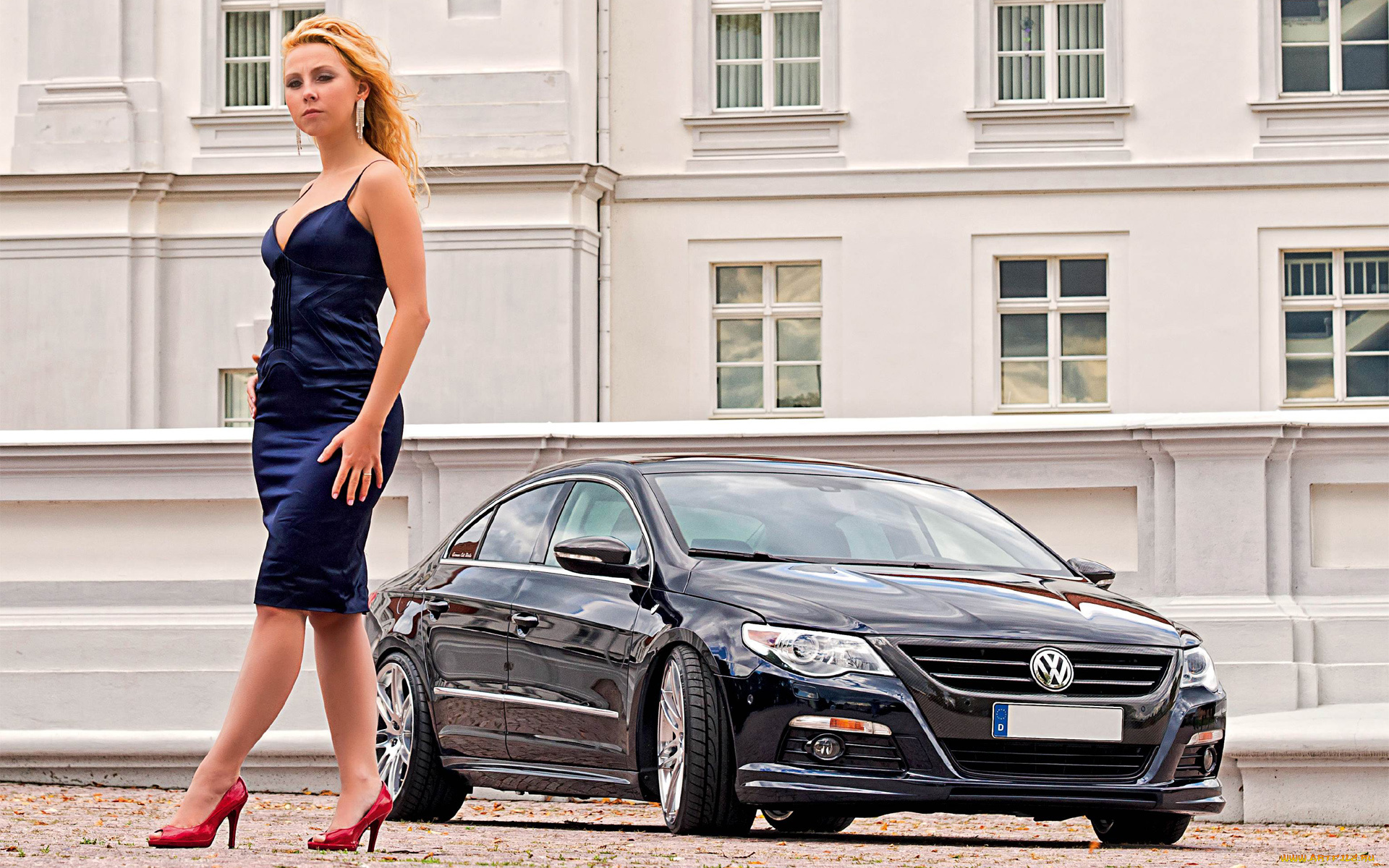 автомобили, авто, с, девушками, girl, passat, vw, cc