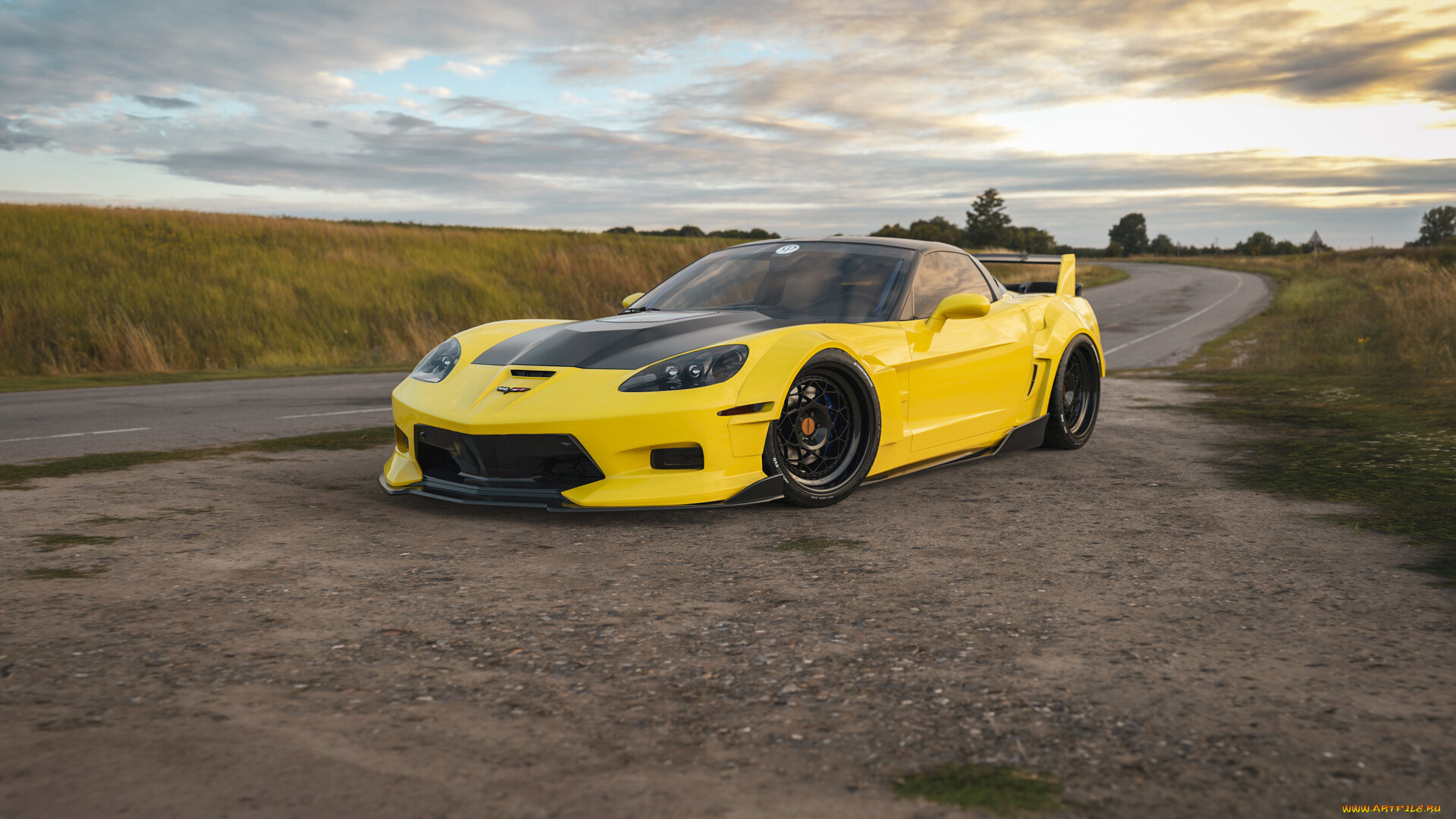 chervolet, corvette, c6, автомобили, 3д, chevrolet, corvette, c6, widebody, tuning, car, тюнинг, авто