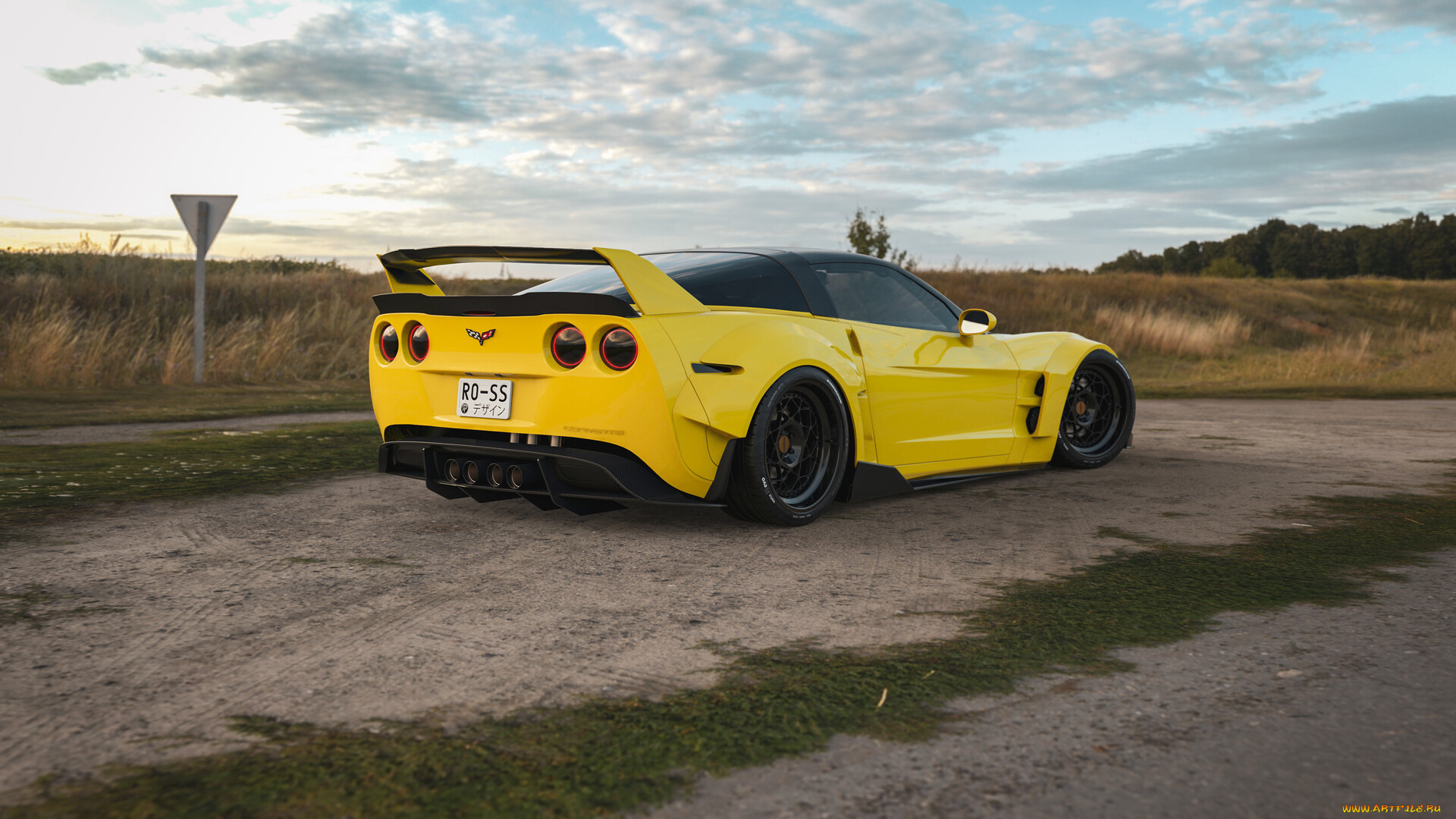 chervolet, corvette, c6, автомобили, 3д, chevrolet, corvette, c6, widebody, tuning, car, тюнинг, авто