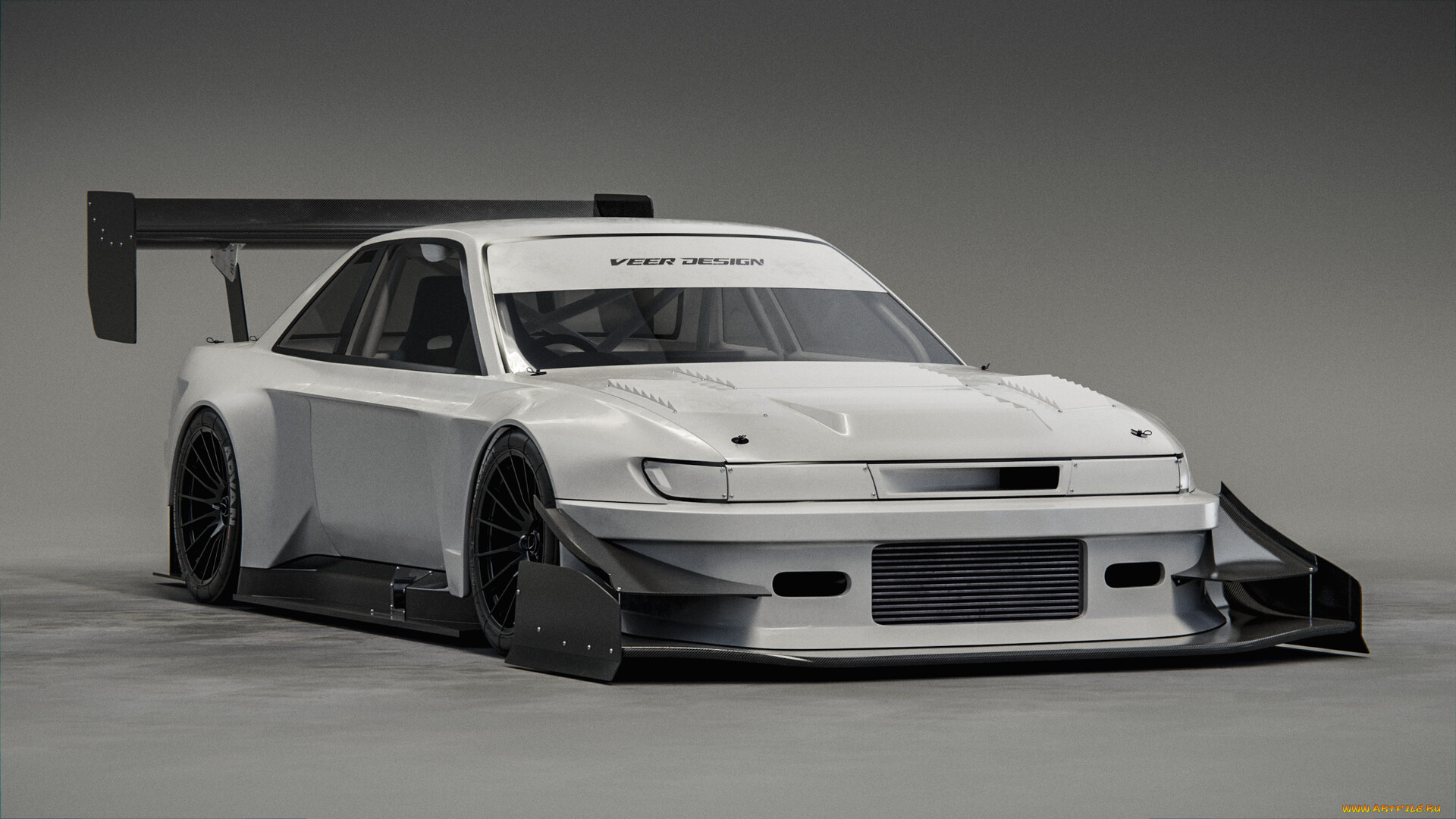 nissan, silvia, s13, автомобили, 3д, nissan, silvia, s13, time, attack, tuning, car, тюнинг, авто