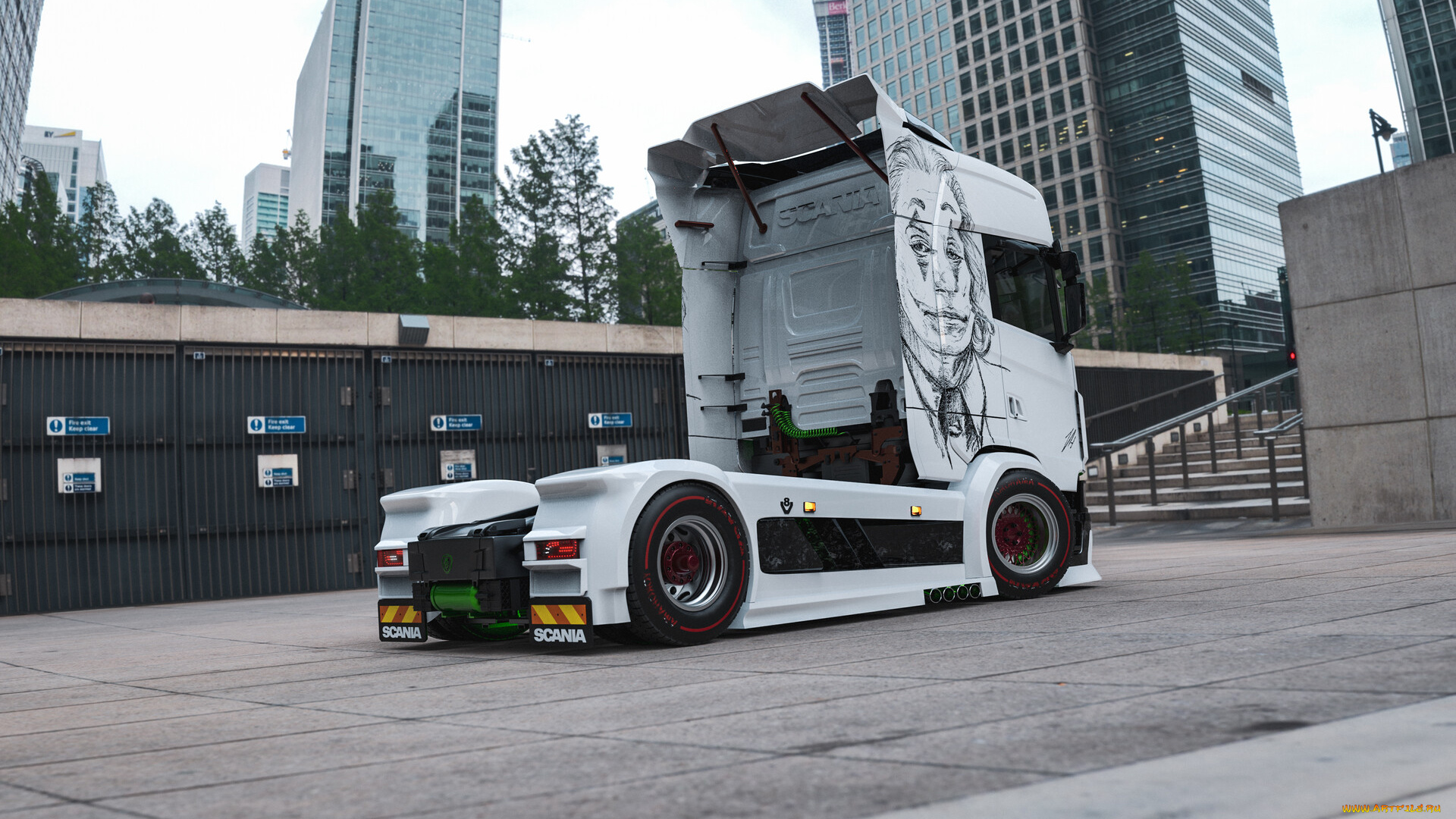 scania, s730, автомобили, 3д, scania, s730, widebody, joker, edition, car, truck, грузовик, тягач, тюнинг, авто