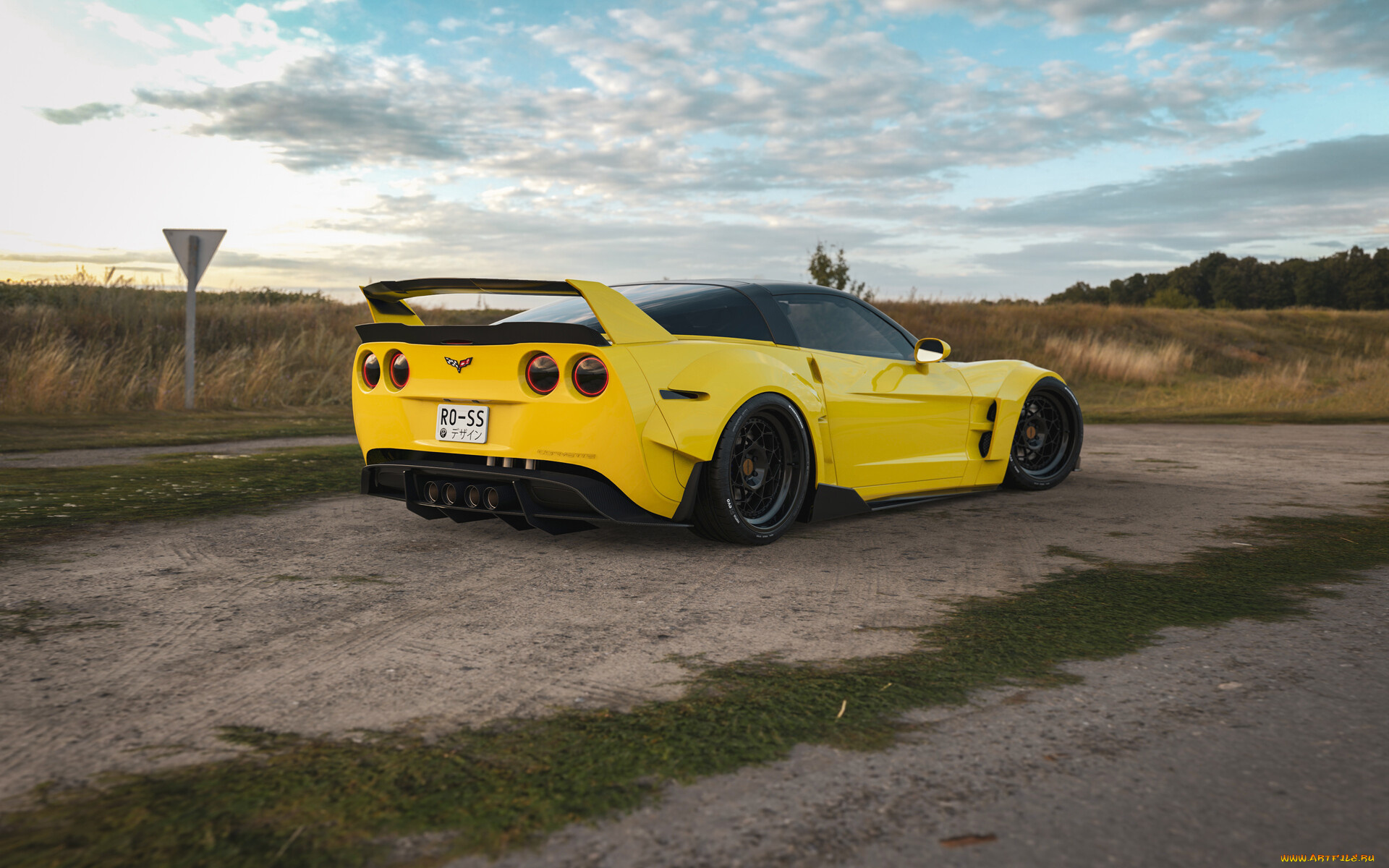 chervolet, corvette, c6, автомобили, 3д, chevrolet, corvette, c6, widebody, tuning, car, тюнинг, авто