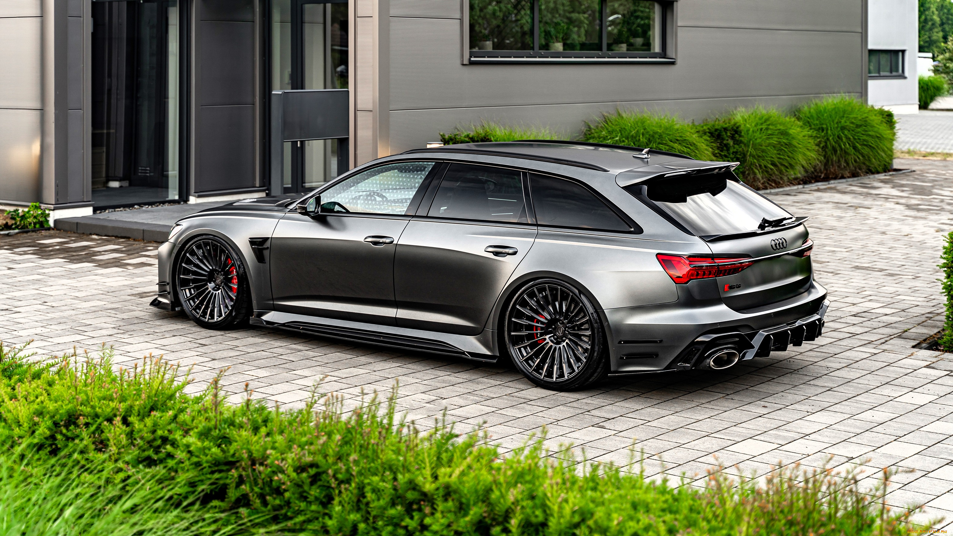 audi, rs6, c8, tuning, prior, design, автомобили, audi, серебристый, здание