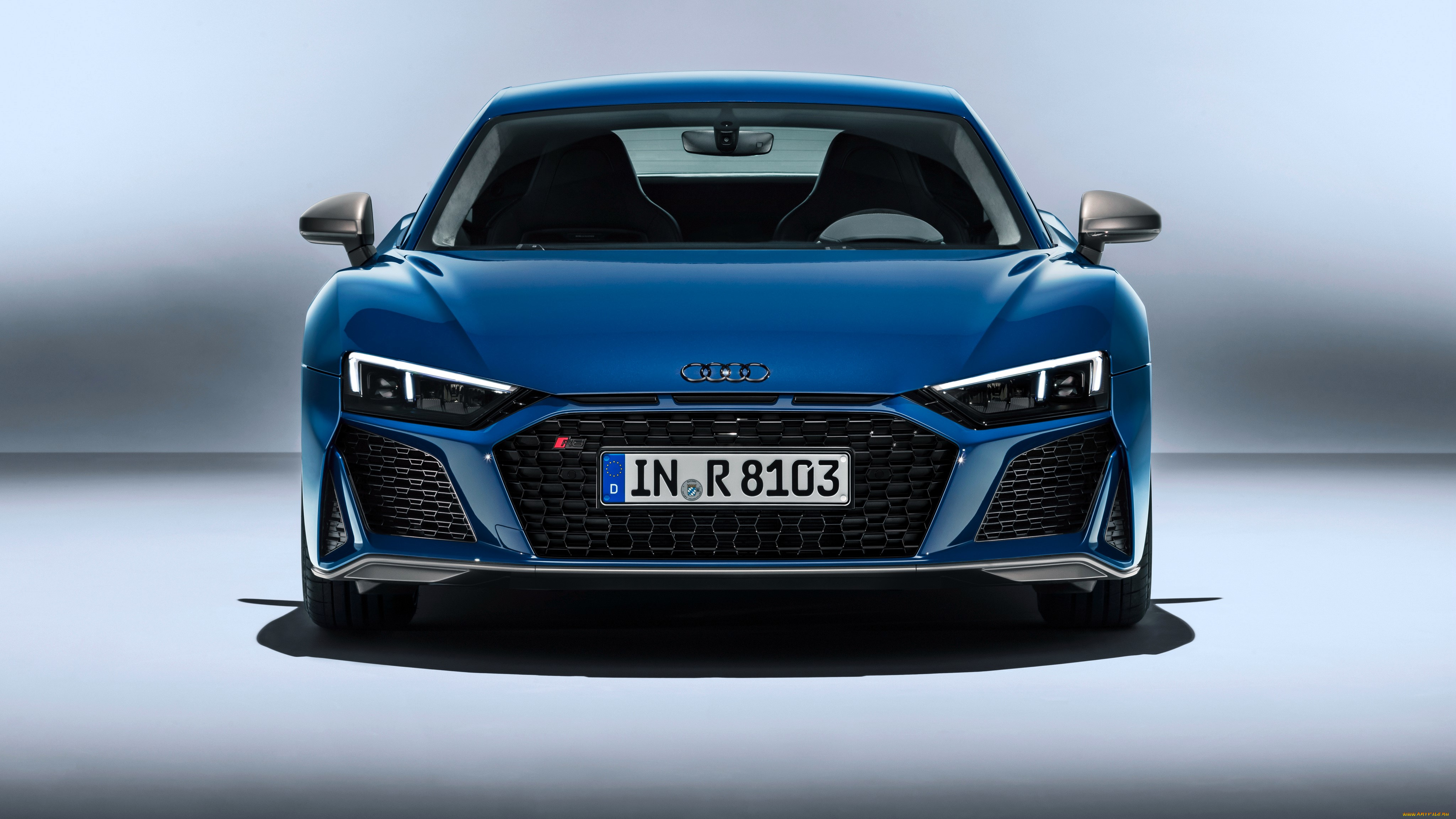 2018, audi, r8, spyder, v10, автомобили, audi, синий