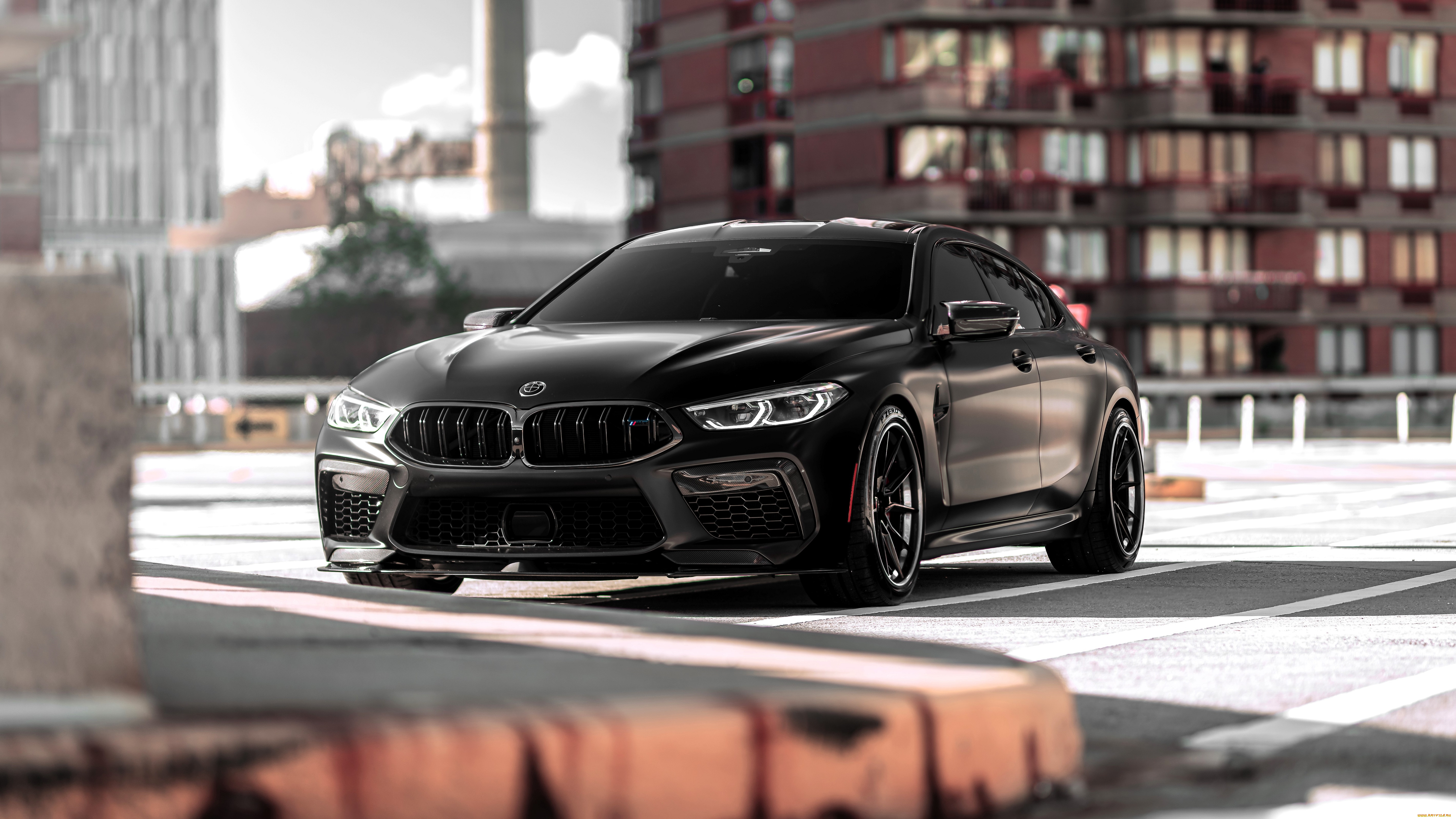 bmw, m8, автомобили, bmw, черный, парковка, дома