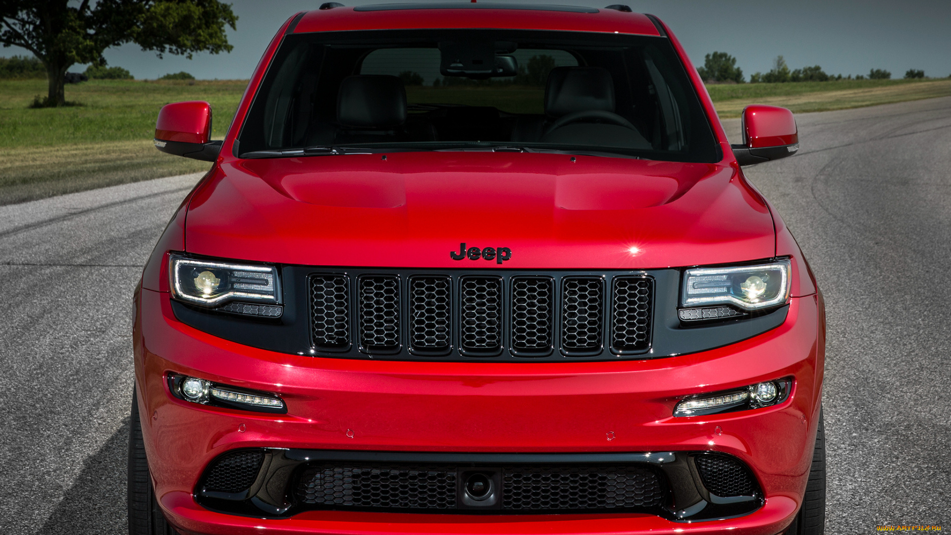 автомобили, jeep, wk2, red, vapor, красный, srt, grand, cherokee, 2015г