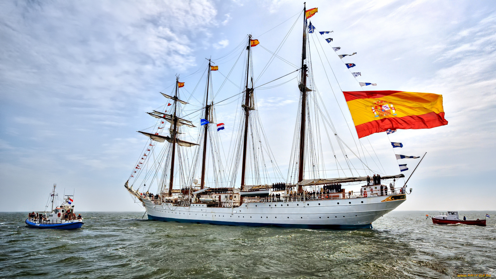 juan, sebastian, de, elcano, корабли, разные, вместе, парусник, океан, буксир