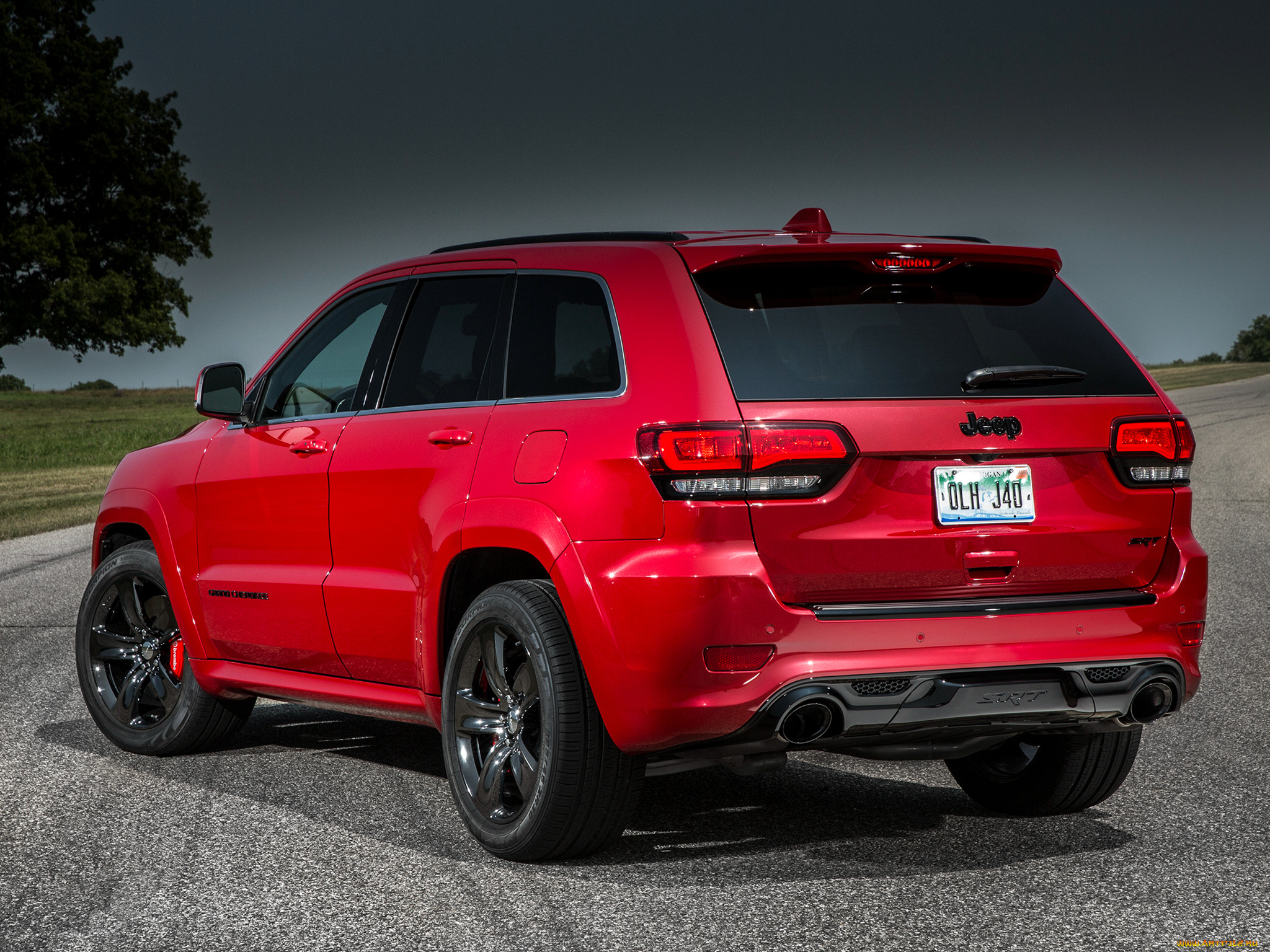 автомобили, jeep, красный, wk2, srt, red, vapor, cherokee, grand, 2015г