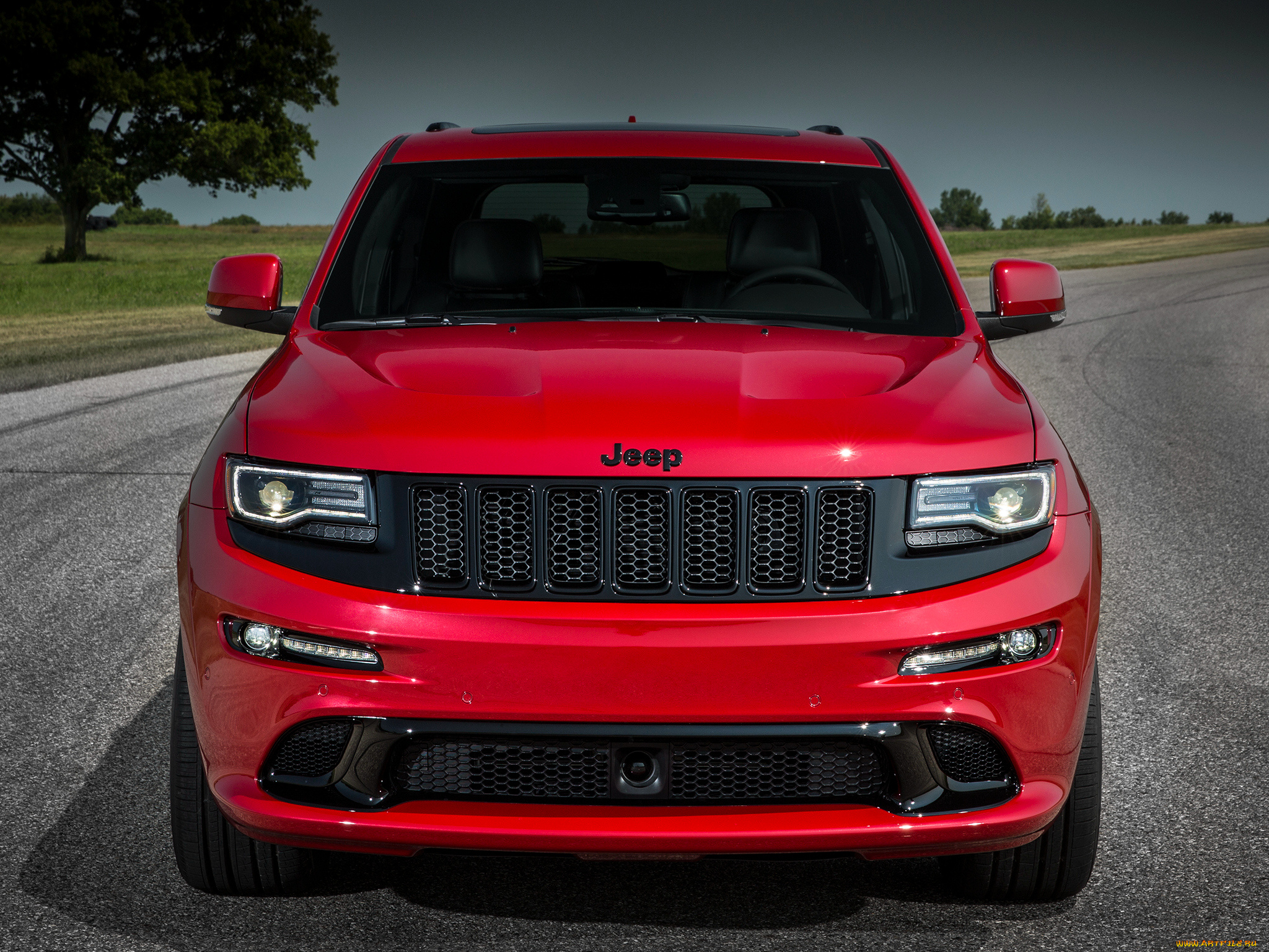 автомобили, jeep, wk2, red, vapor, красный, srt, grand, cherokee, 2015г