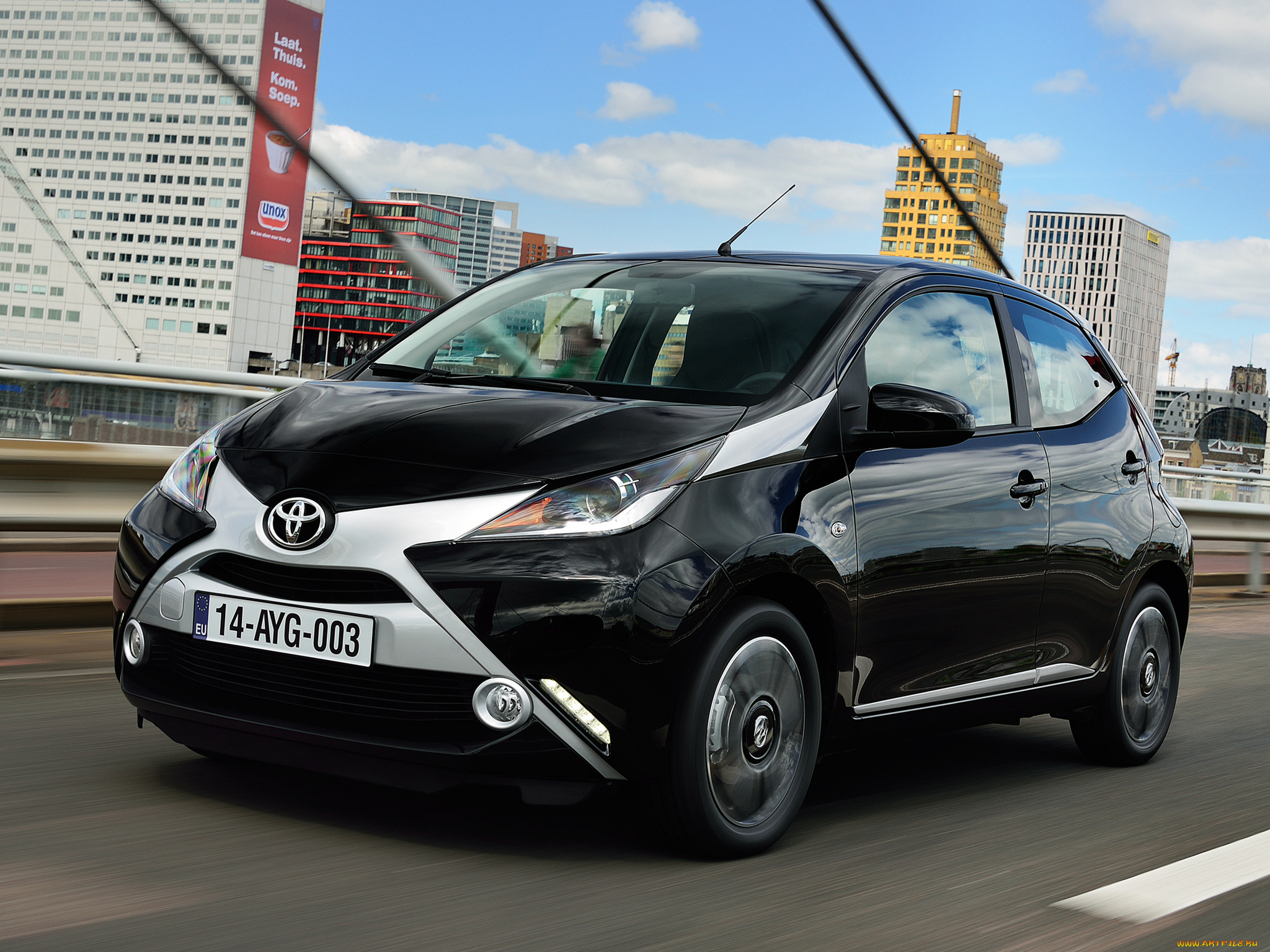 автомобили, toyota, 2014г, 5-door, x-clusiv, aygo, темный