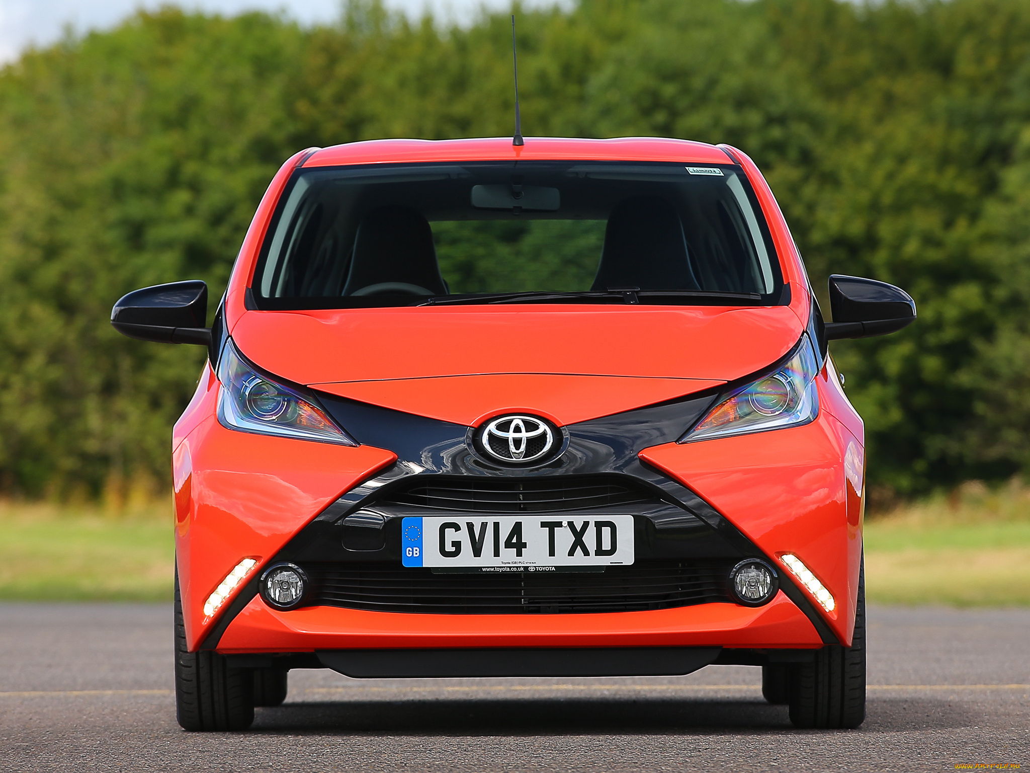 автомобили, toyota, красный, 2014г, uk-spec, 5-door, x-cite, aygo