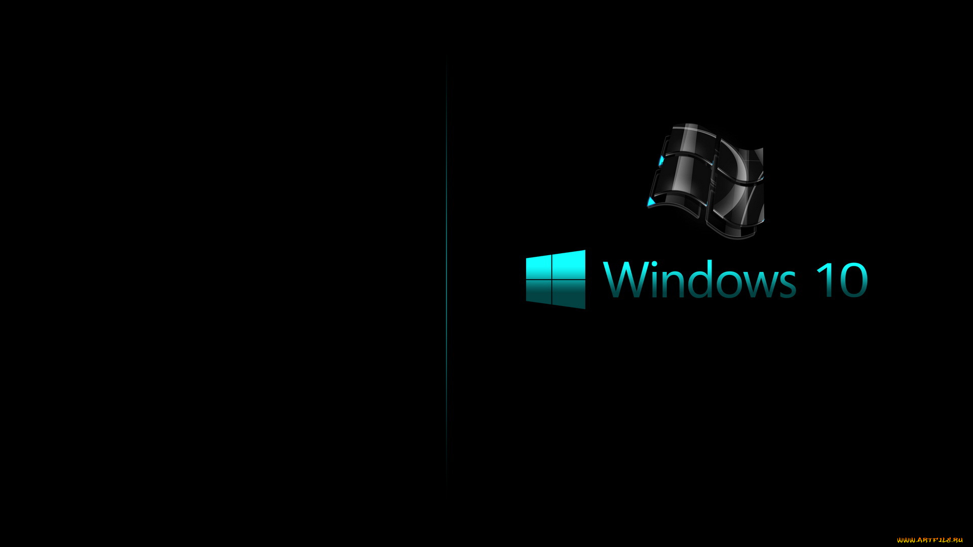 компьютеры, windows, 10, логотип, фон