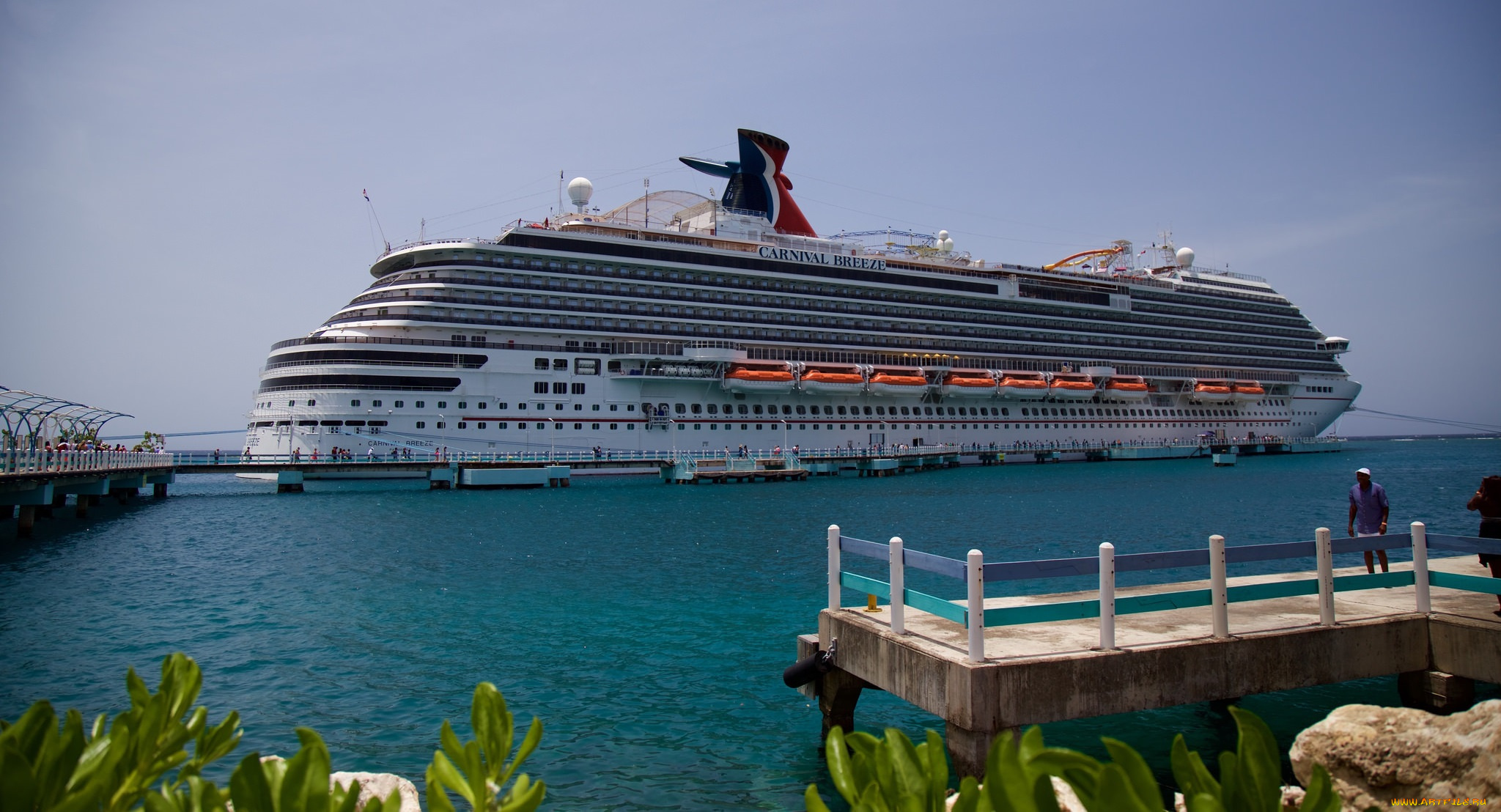 carnival, breeze, -, jamaica, корабли, лайнеры, круизный, лайнер