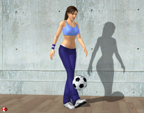 Картинка 3д+графика спорт+ sport фон взгляд девушка
