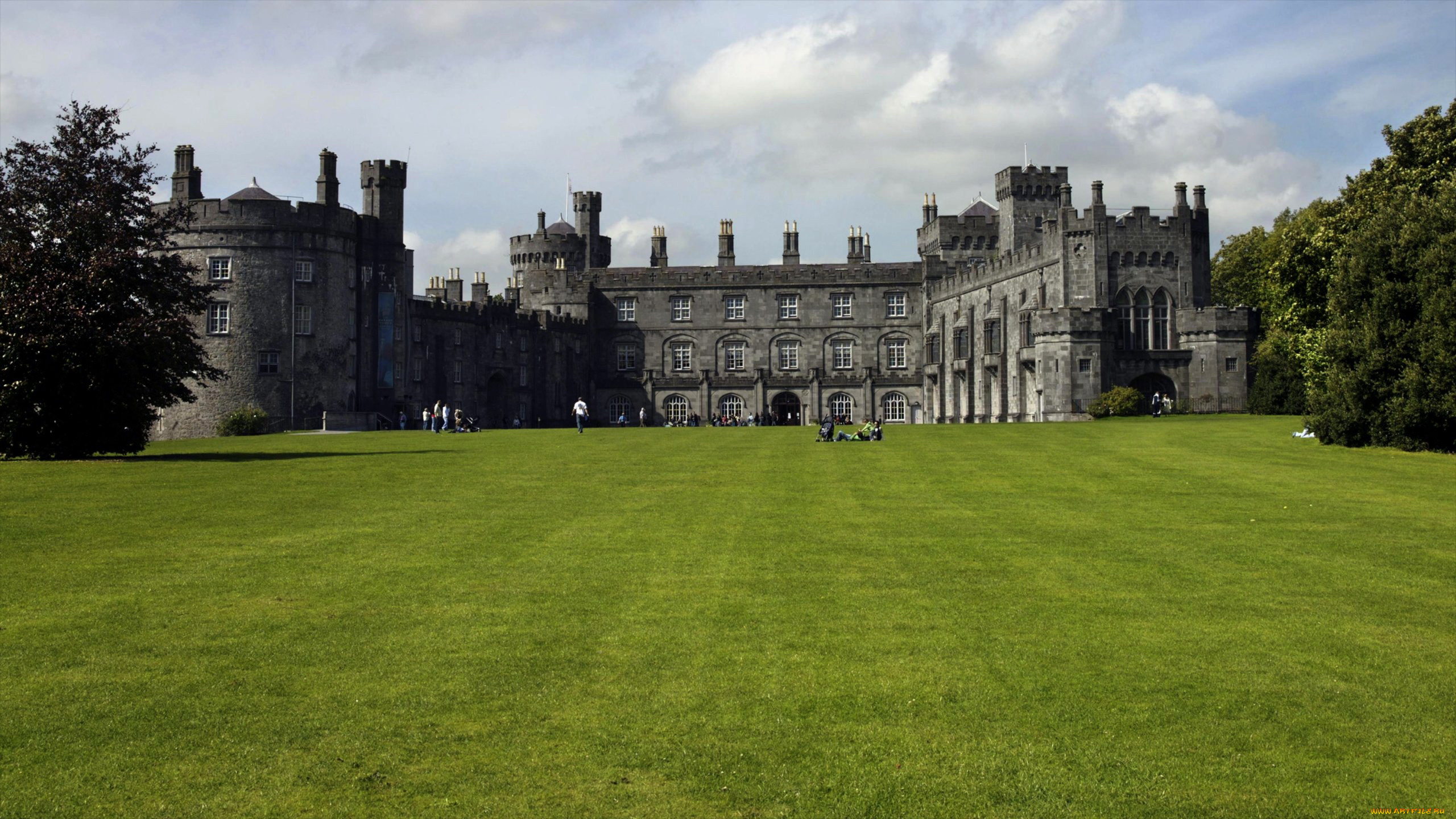 kilkenny, castle, ireland, города, замки, ирландии, kilkenny, castle