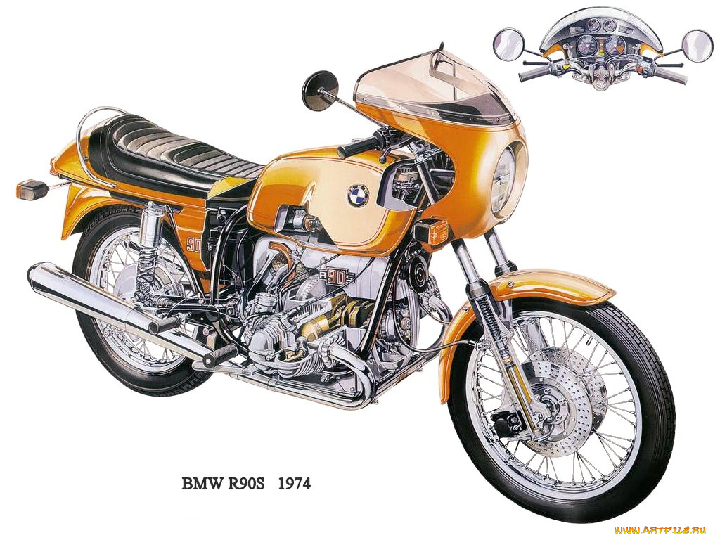 bmw, r90s, мотоциклы