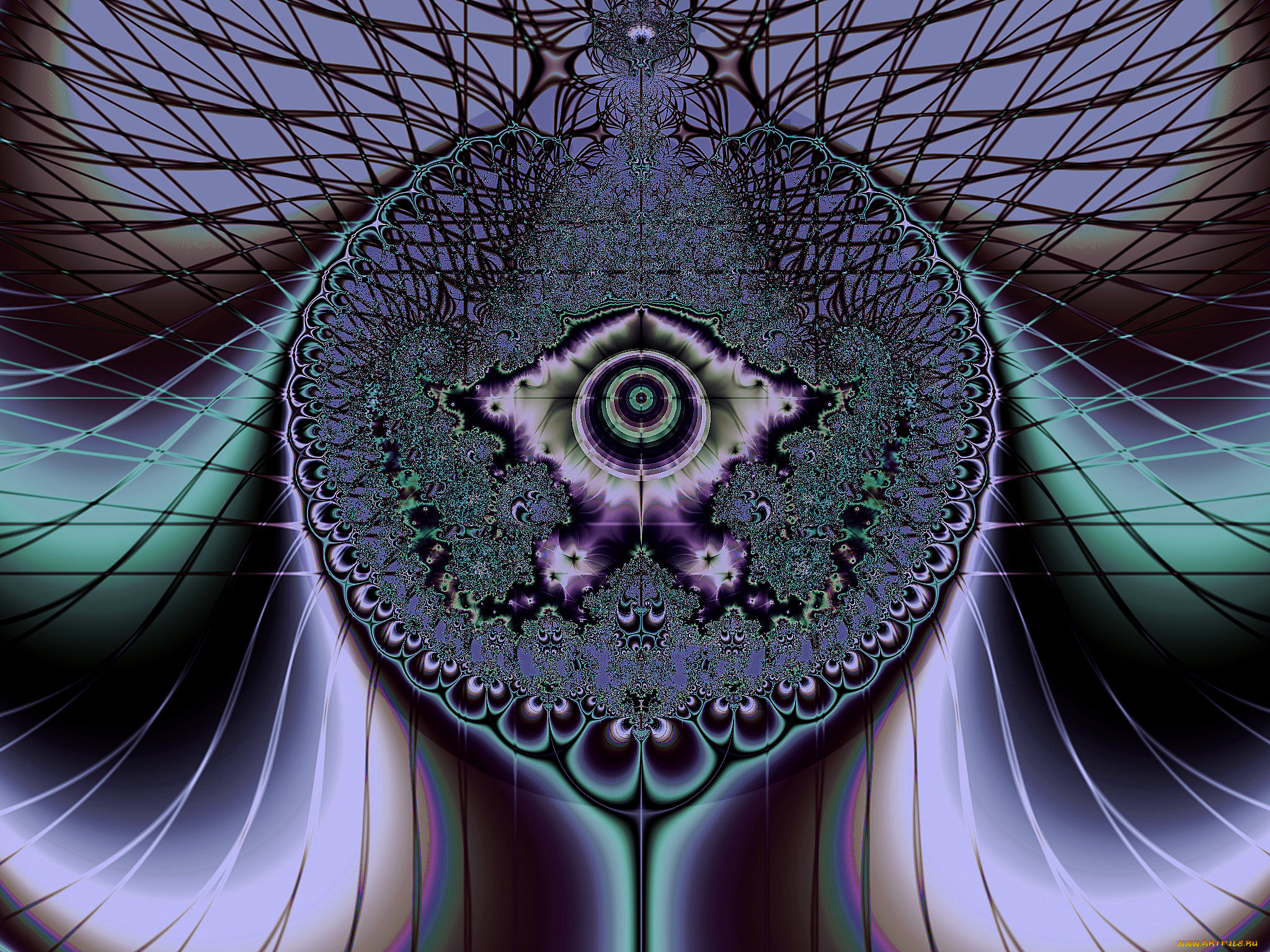 3д, графика, fractal, фракталы, фрактал, тёмный, узор