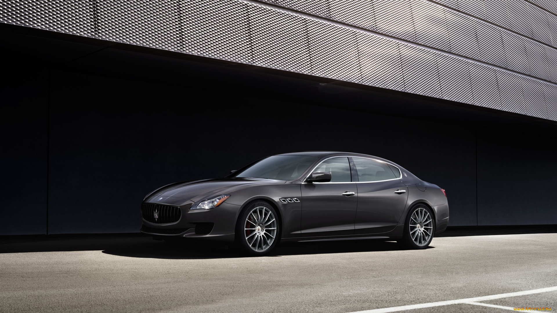 автомобили, maserati, gts, 2014г, темный, quattroporte