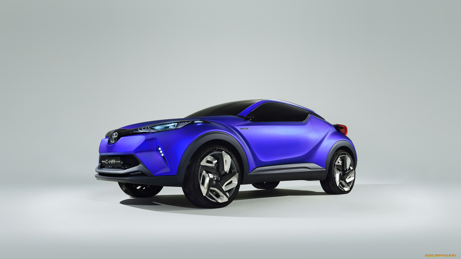 автомобили, toyota, 2014г, синий, c-hr, concept