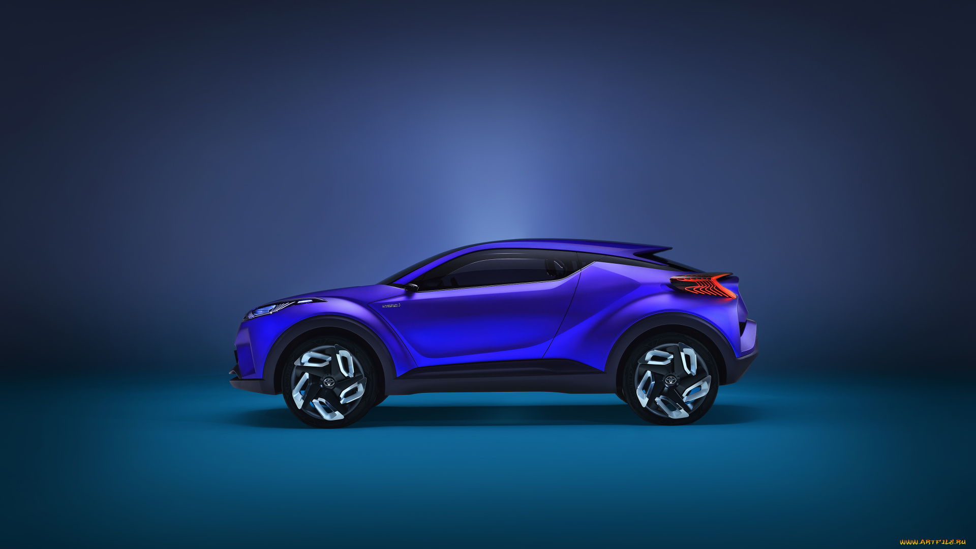 автомобили, toyota, синий, 2014г, concept, c-hr