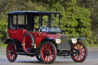 обоя автомобили, классика, model, a, mitsubishi, красный, 1917г