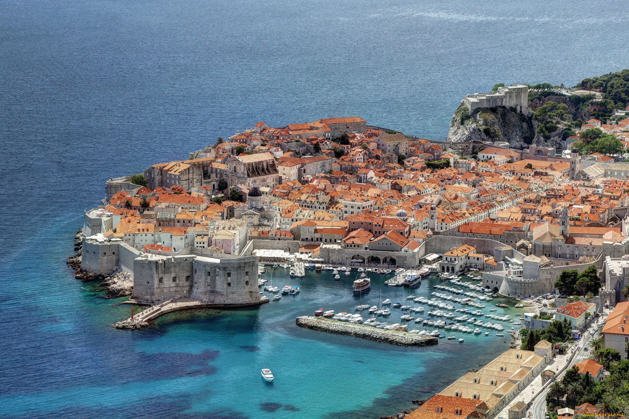 dubrovnik, города, дубровник, , хорватия, город-крепость