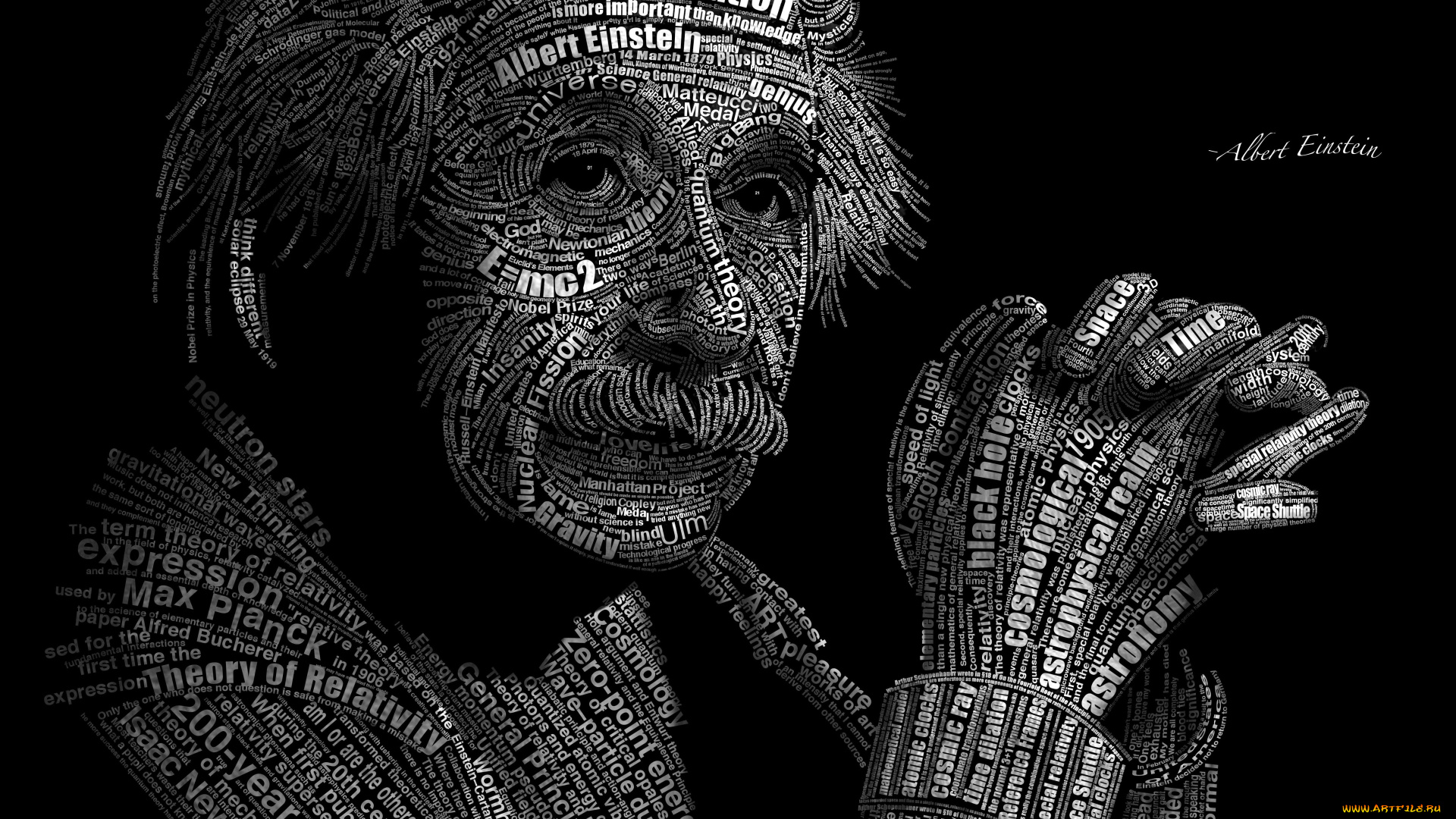 рисованное, минимализм, albert, einstein