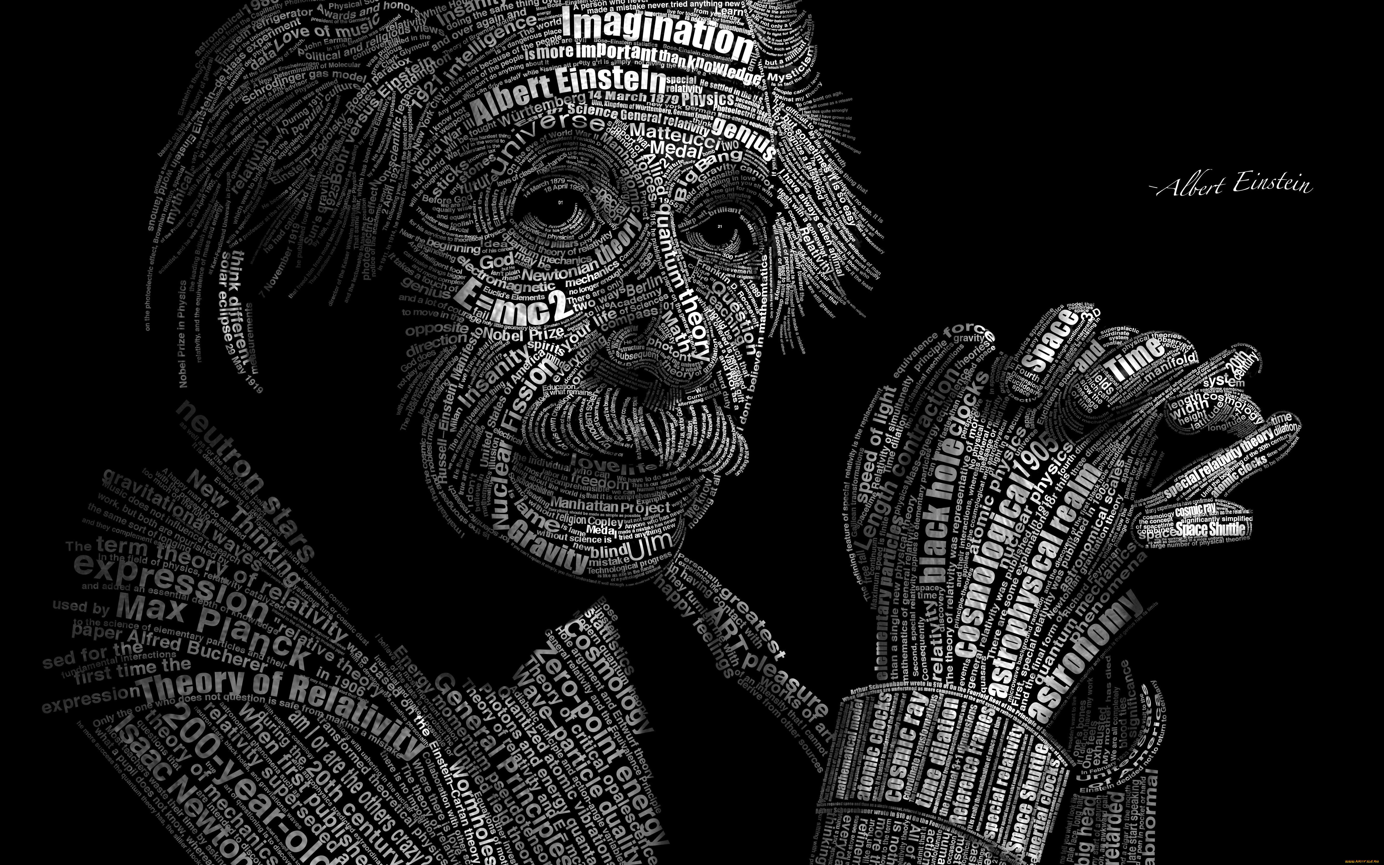 рисованное, минимализм, albert, einstein