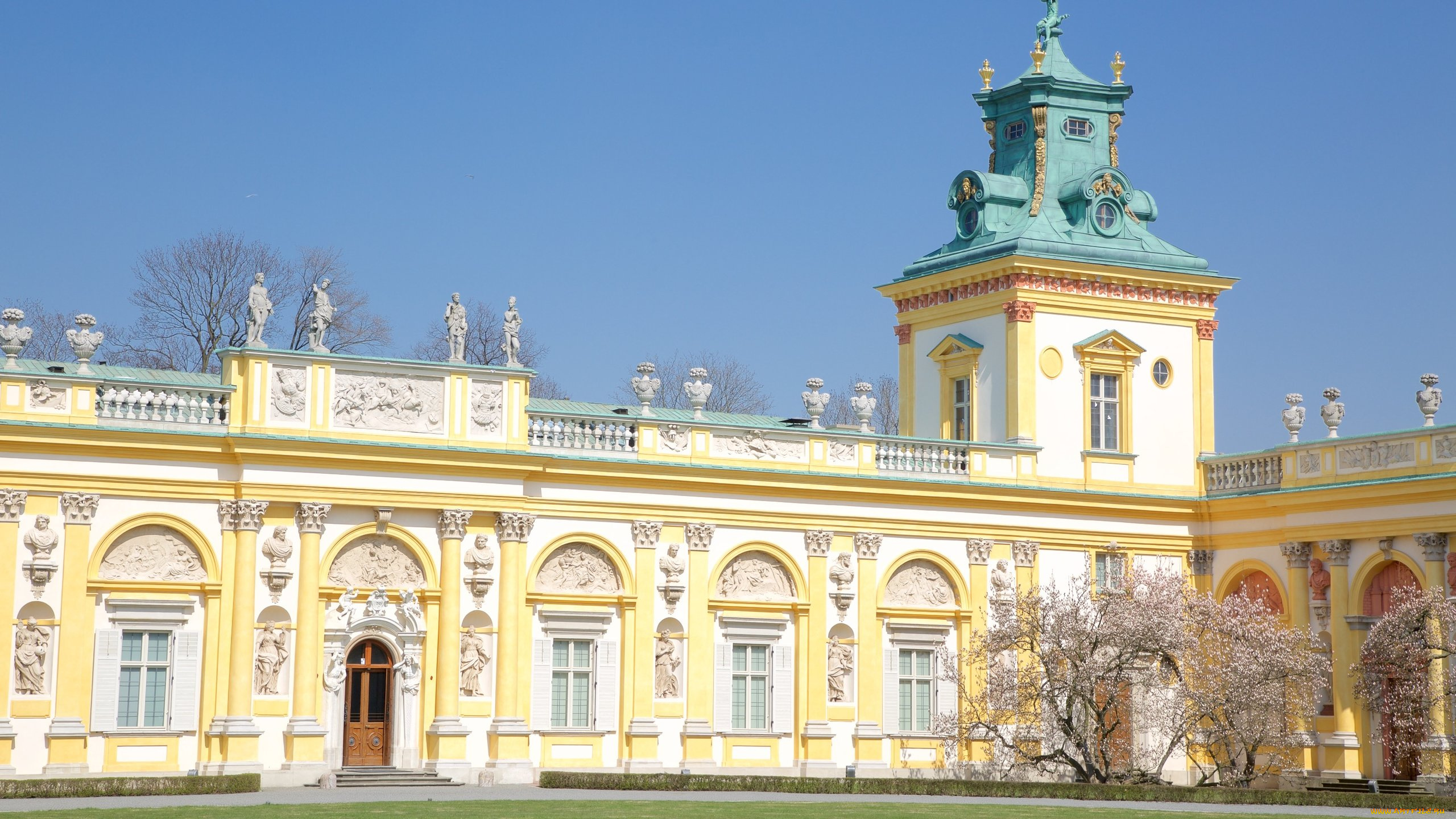 wilanow, palace, города, варшава, , польша, wilanow, palace