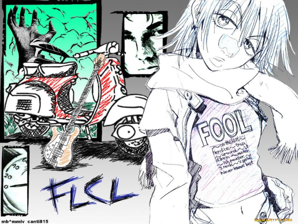 аниме, flcl