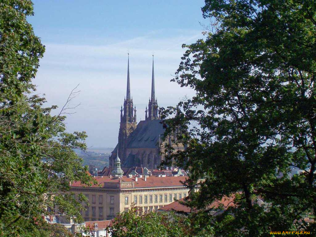 brno, petrov1, города, католические, соборы, костелы, аббатства