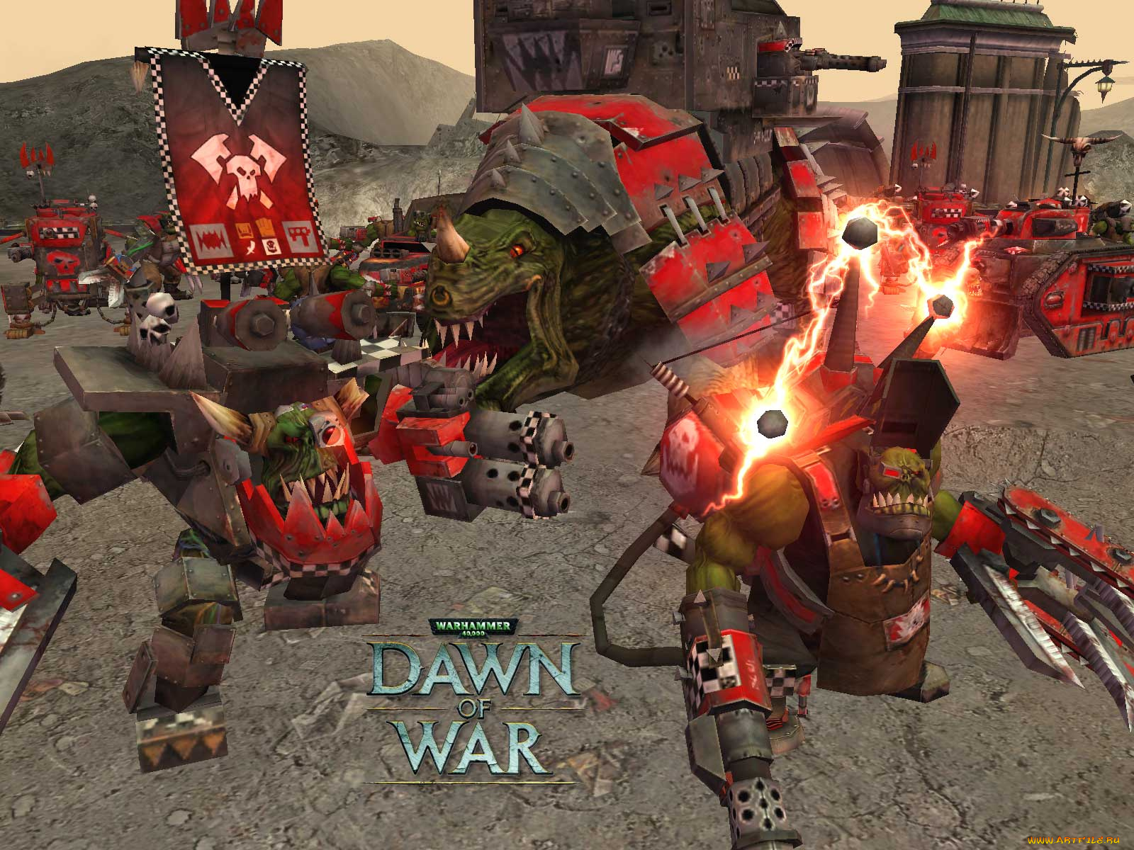 warhammer, 40, 000, dawn, of, war, видео, игры