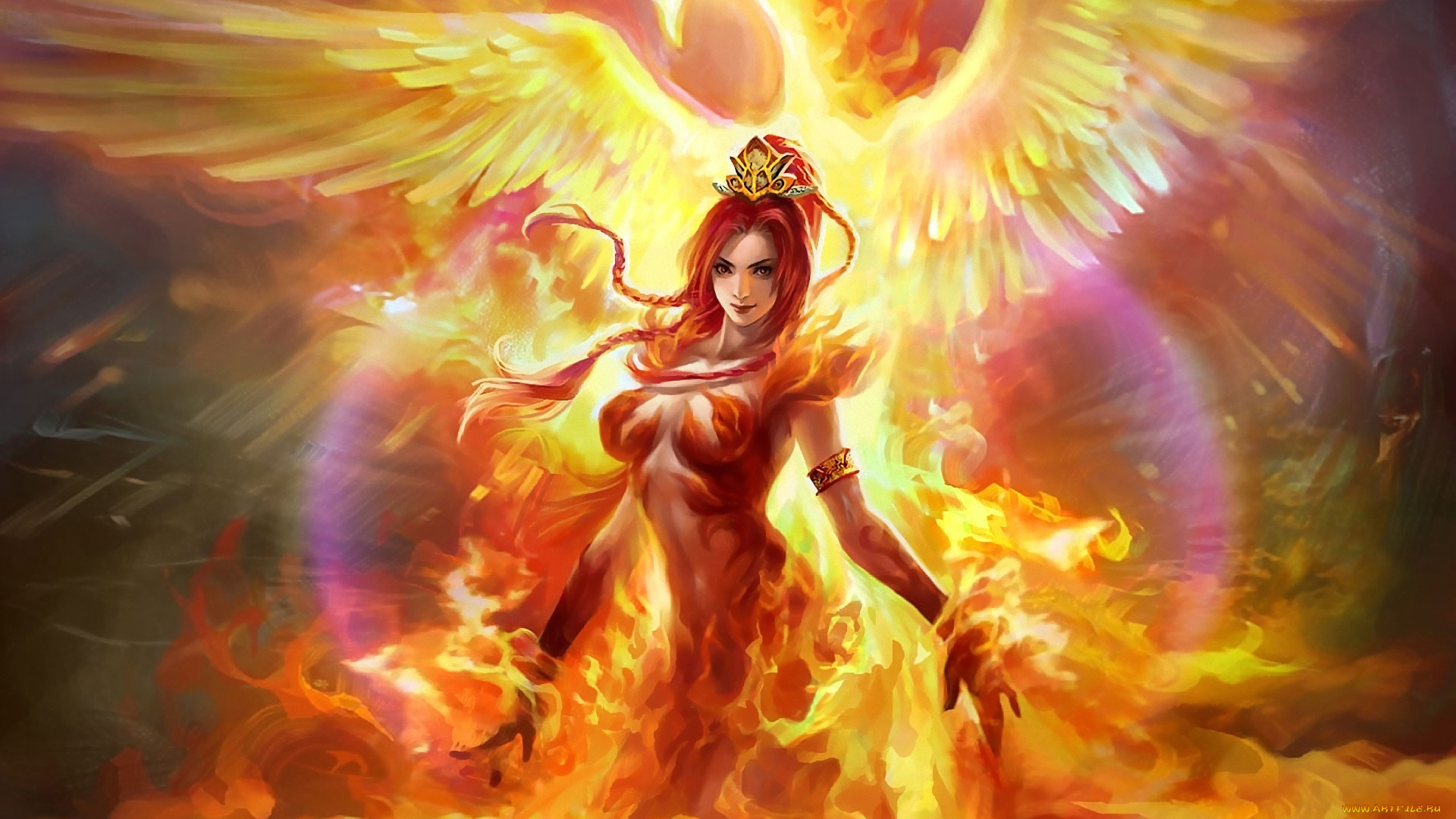 phoenix, by, tang, фэнтези, маги