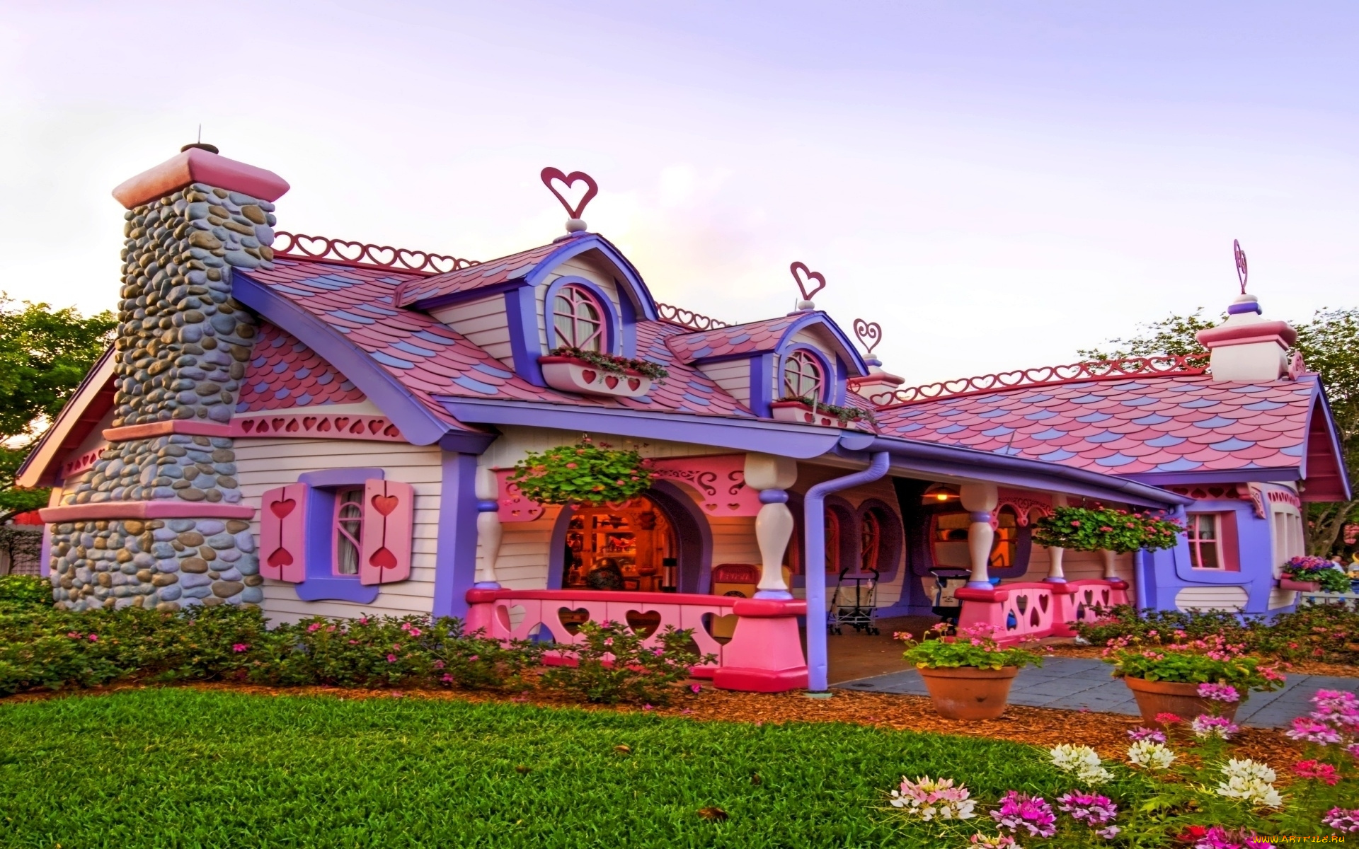 Будинок на счастье. Сказочный домик. Красивый домик. Красивые сказочные домики. Необычные сказочные домики.