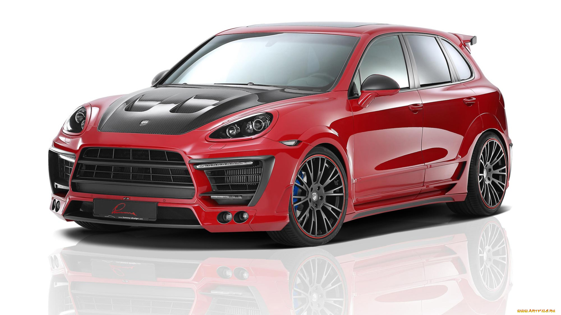 2012, lumma, design, porsche, cayenne, brick, red, автомобили