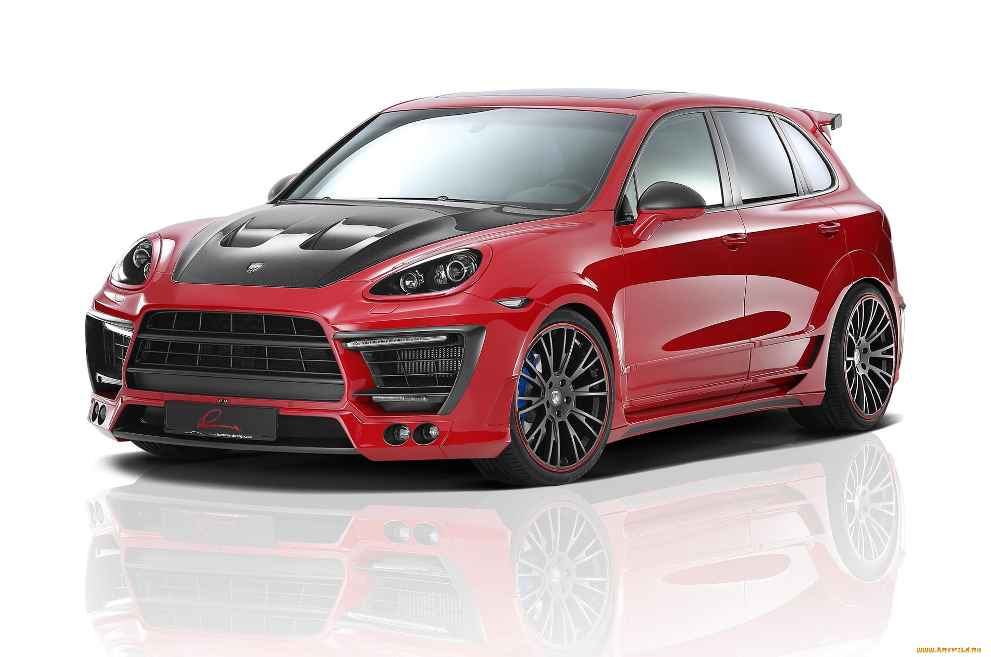 2012, lumma, design, porsche, cayenne, brick, red, автомобили